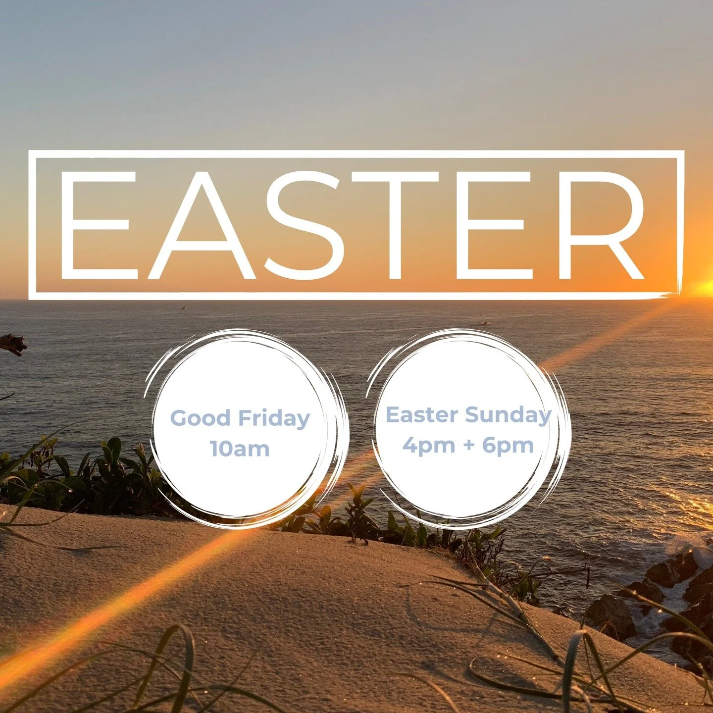 Easter is what it's all about!

The cross and the empty tomb show us His love and power. Sin has been paid for. Death has been defeated. New life is possible.

Come and celebrate as we rejoice in the knowledge that our God has come for us!

Good Frid