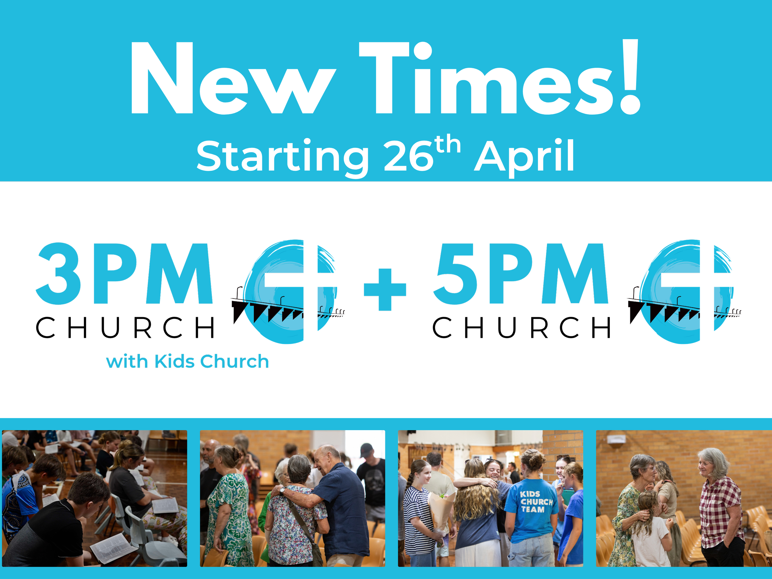 Time Change - 3pm &amp; 5pm 