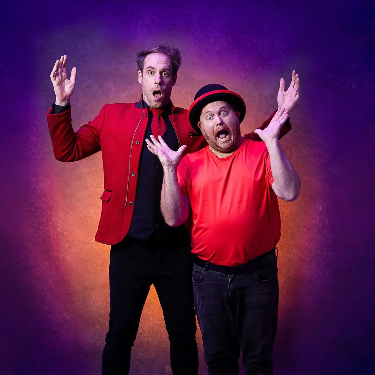Here&rsquo;s trouble! 🎪🤹&zwj;♂️🪄

The Flabbergasters are back at @briscomedyfest TOMORROW! (Saturday 18 April)

This family-friendly show is full of cheeky humour along with eye-popping magic and jaw-dropping stunts.

Two shows only at 11am and 2p