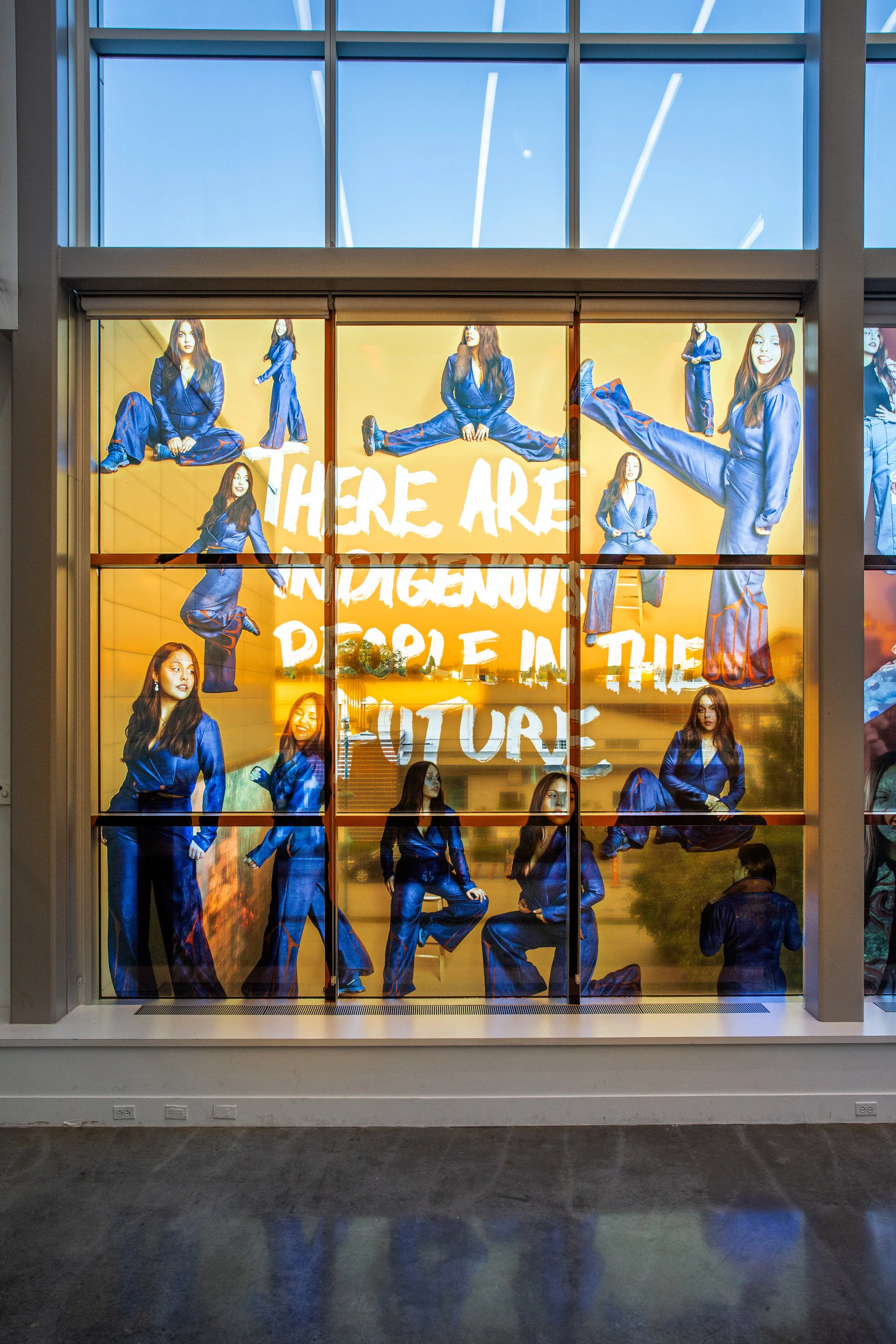 70s Gigi.70s Gigi / 90s Mama, 2024. 
Titled after Michelle Sound's Seventies Mama.
Referencing: Alisha B. Wormsley, There Are Black People In The Future, 2018. 
Designs and collage: Shaina Richelle (Stephens).
Images: Sarah Bowman Photography. 
Hair: