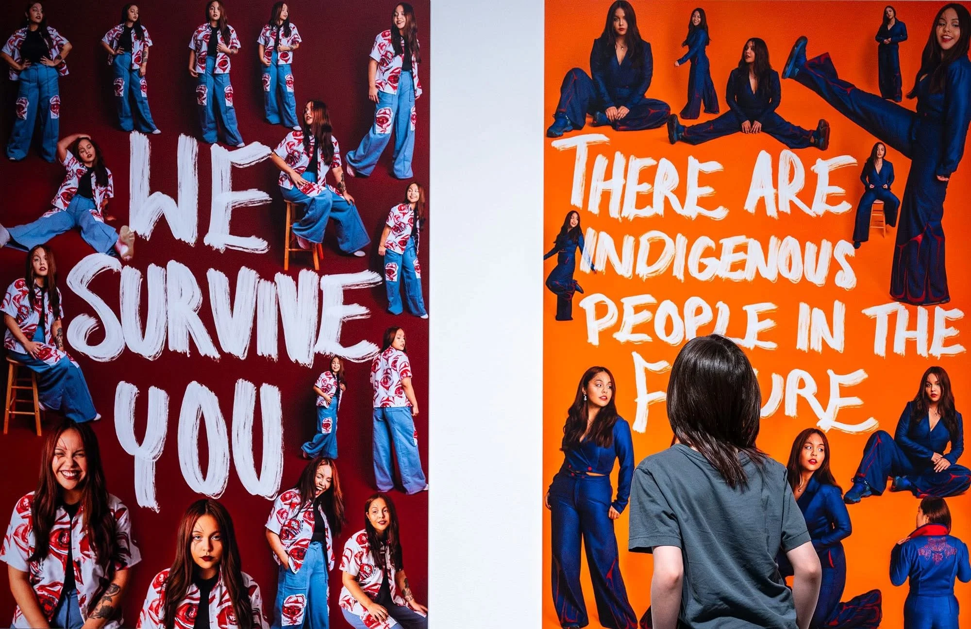 90s Mama and 70s Gigi. Shared Territories, Yukon Arts Centre 2026
Titled after Michelle Sound's Seventies Mama.
Referencing: Cannupa Hanska Luger, Future Ancestral Technologies: We Survive You, Mandan, North Dakota, 2021 For LANDBACK.Art, in collabor