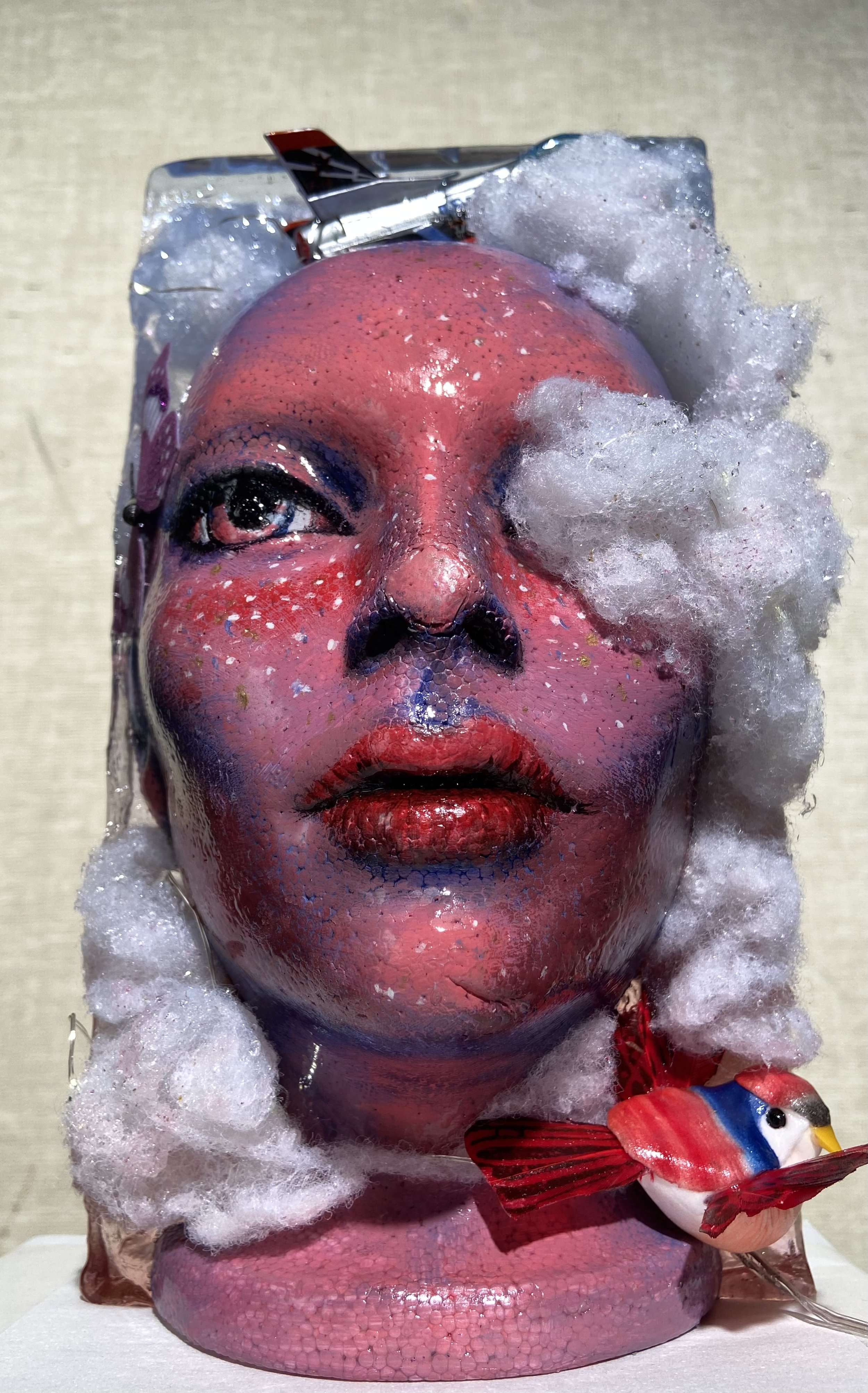 Head in The Clouds. mixed media, 2021