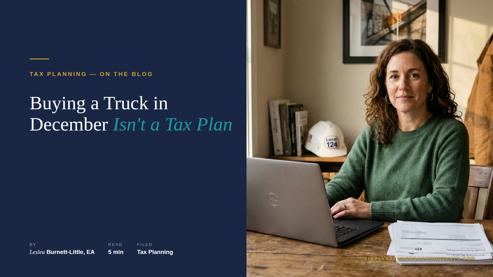Buying a Truck in December Isn't a Tax Plan
