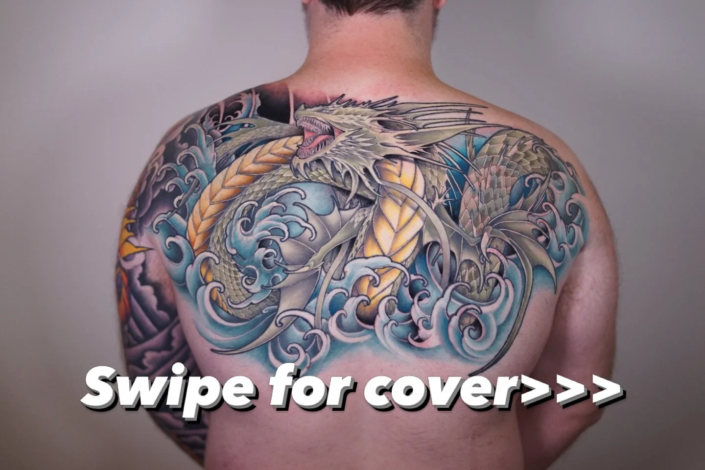 ***cover up tattoo***
After many delayed sessions and life events. I&rsquo;m finally happy to finish this piece! Usually as a tattooer you enjoy when people are consistency in your chair but the good side to the opposite of that is you get to see the