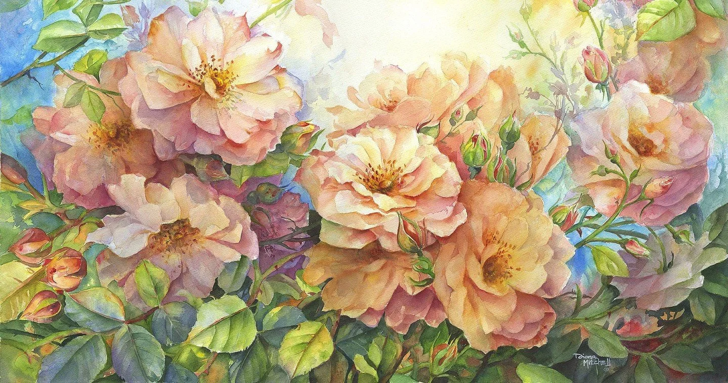 Softly layered and full of warmth, Romance of the Rose captures pink blooms in their most graceful form. View Romance of the Rose via the link in bio 🌹