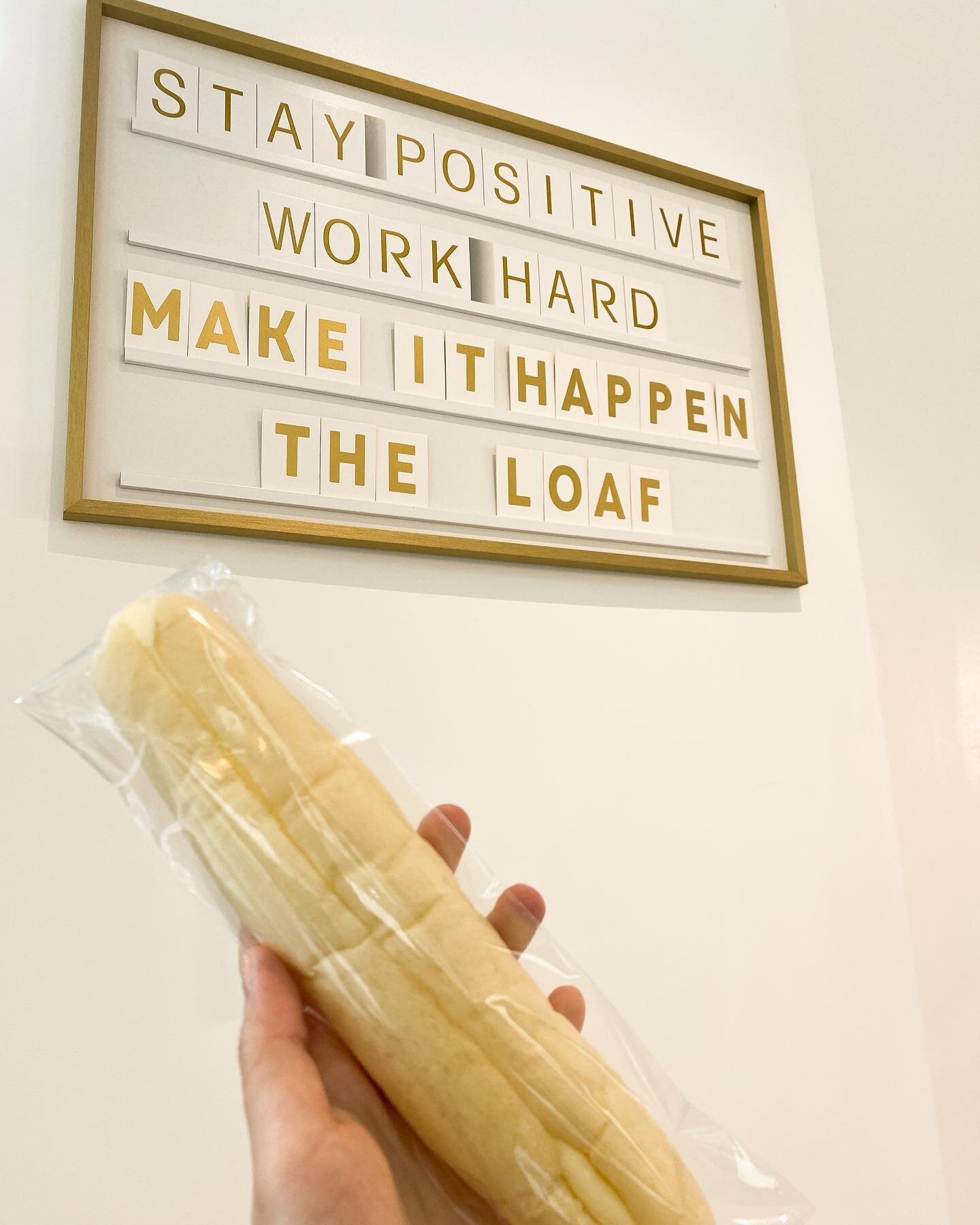 &ldquo;Stay positive. Work hard. Make it happen.&rdquo; - The Loaf 🍞 
We are here with you! We hope that whenever you stop by we are able to brighten up your day just a little bit whether it is from the bread itself or our services. Thank you all so