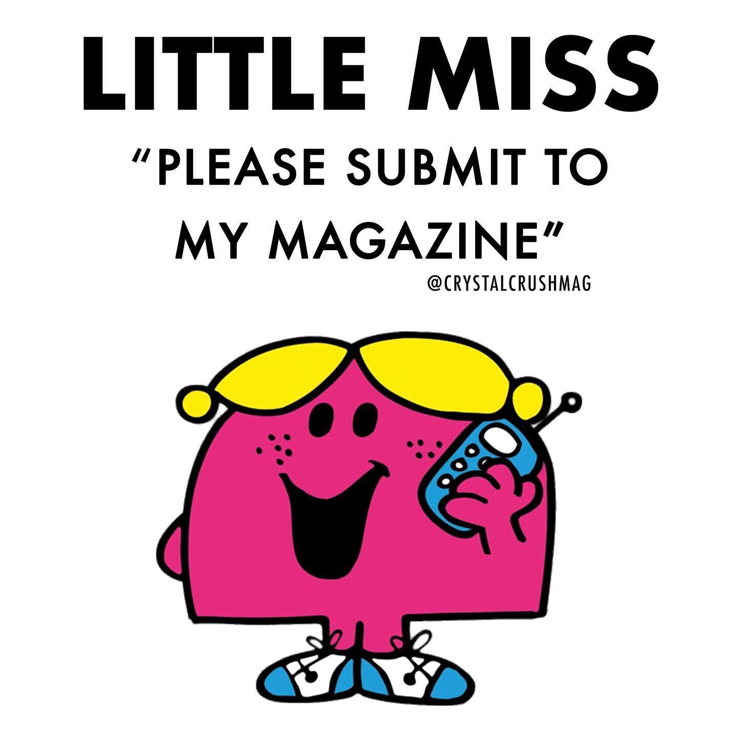 Getting in on the trend! Reminder from these little cuties that submissions and pre-orders are still open!! Tag yourself and repost your favs 💓💌🧸⭐️
#zine #magazine #indiemagazine #littlemiss #artists