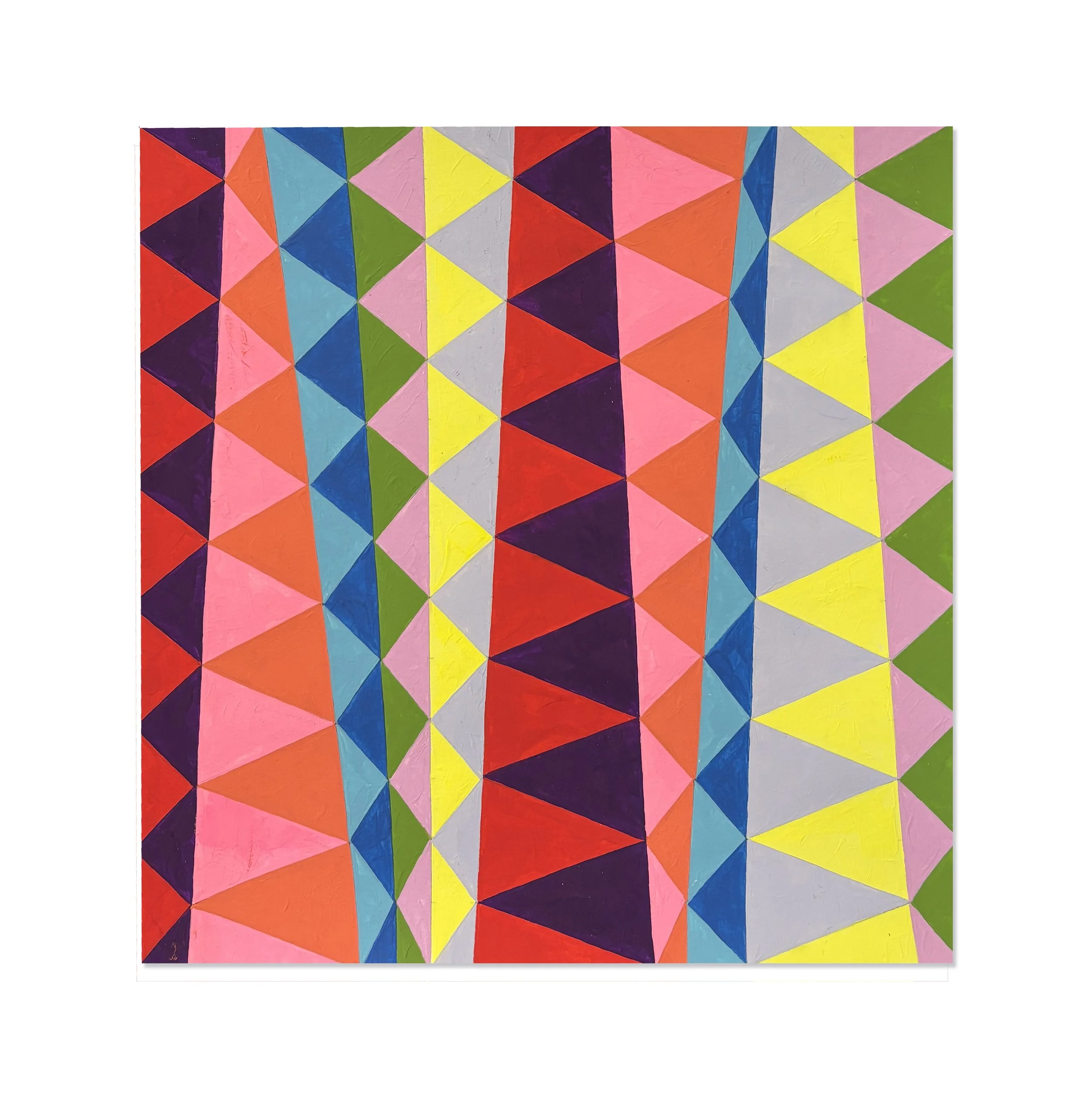 (Un)folded 13, 2025, gouache on watercolour paper, 21 x 21 cm