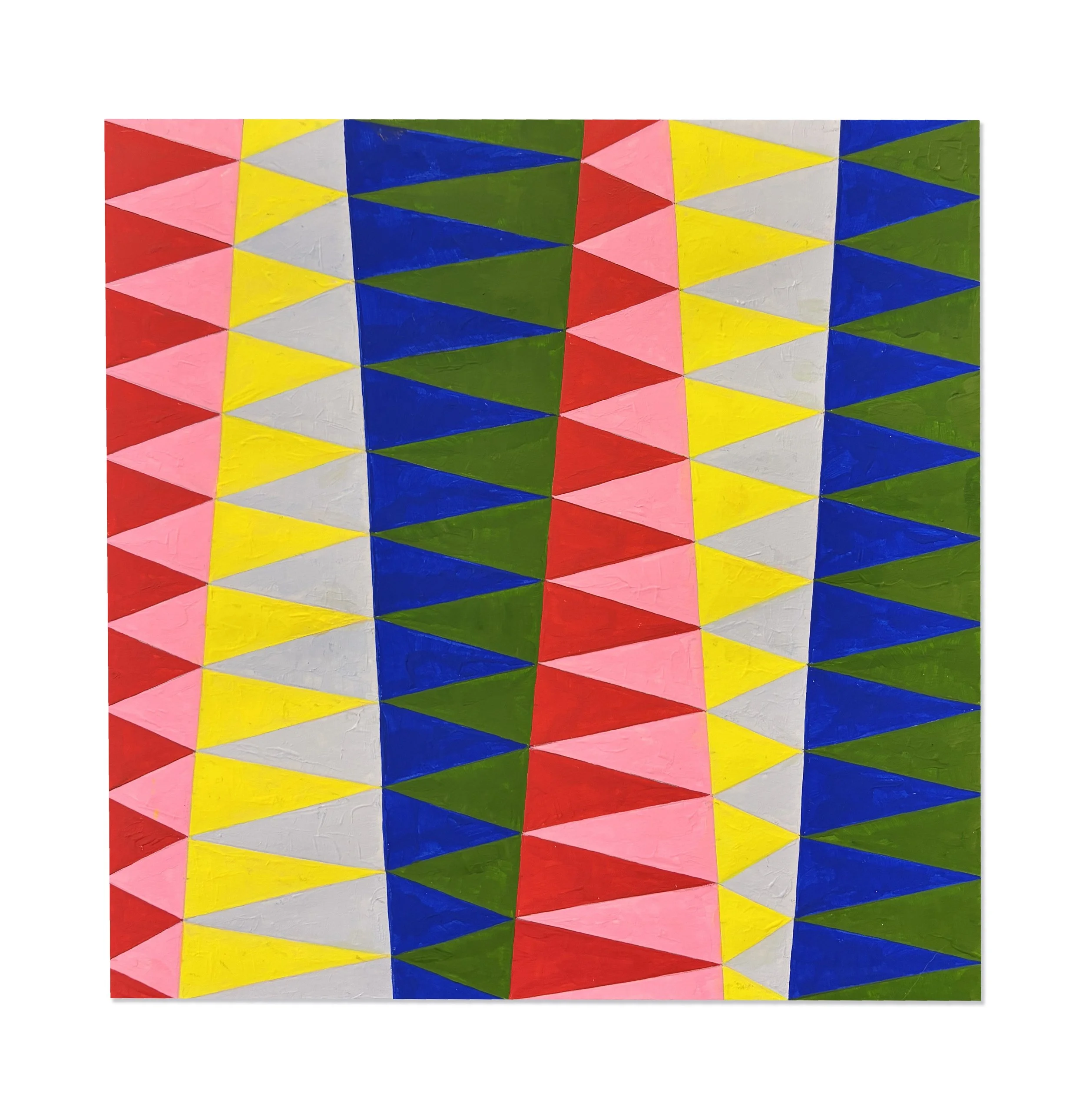 (Un)folded 4, 2025, gouache on watercolour paper, 21 x 21 cm