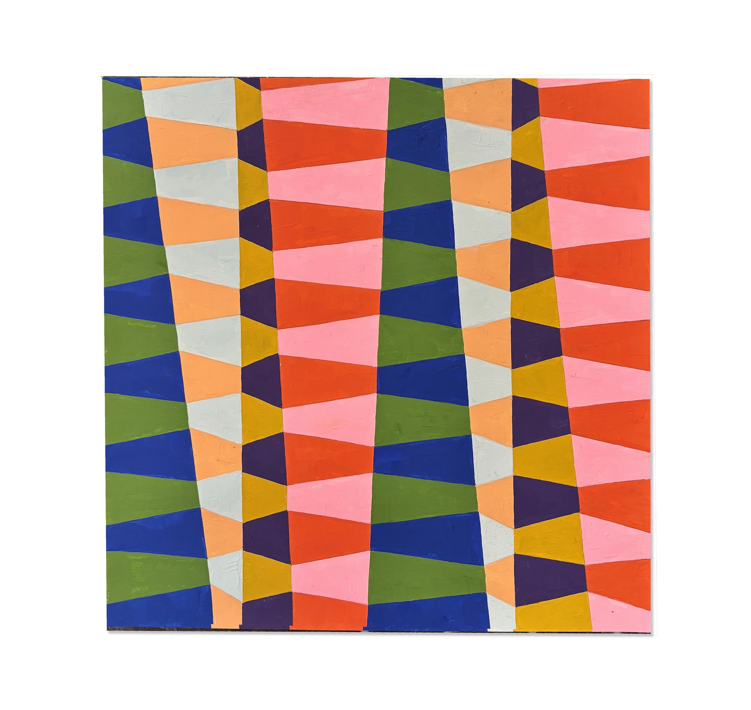 (Un)folded 3, 2025, gouache on watercolour paper, 21 x 21 cm