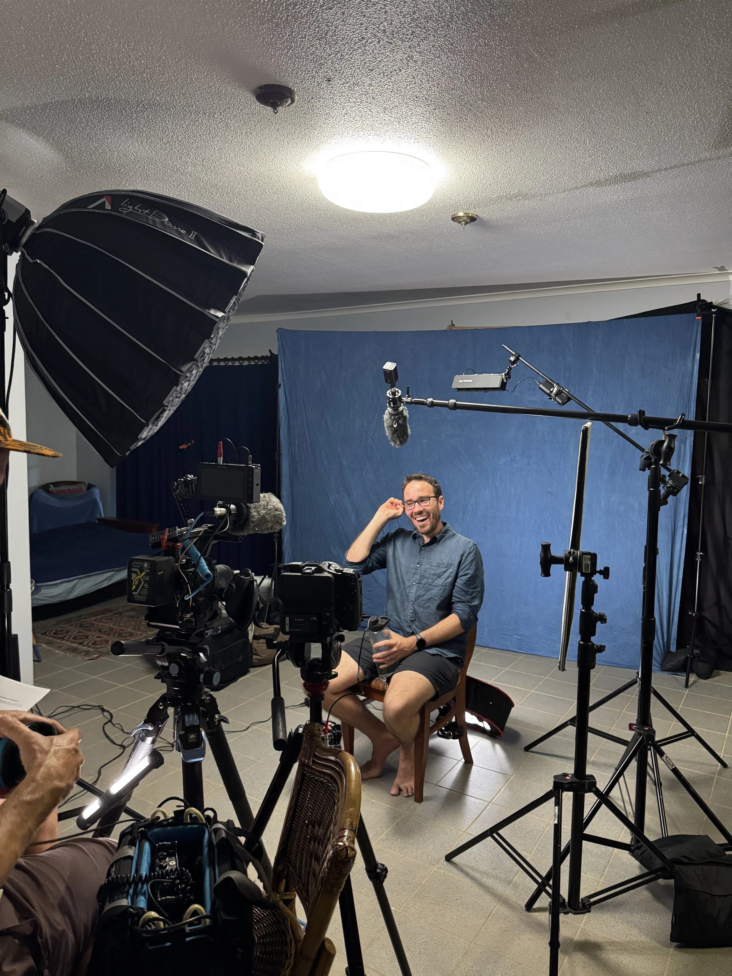 ellison-reef-documentary-interview-setup-softbox-lighting.jpg