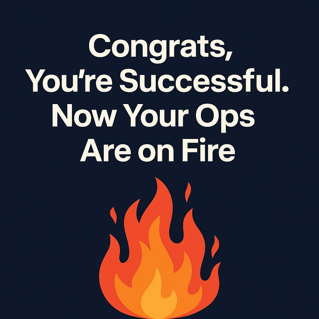 Congrats, You’re Successful. Now Your Ops Are on Fire