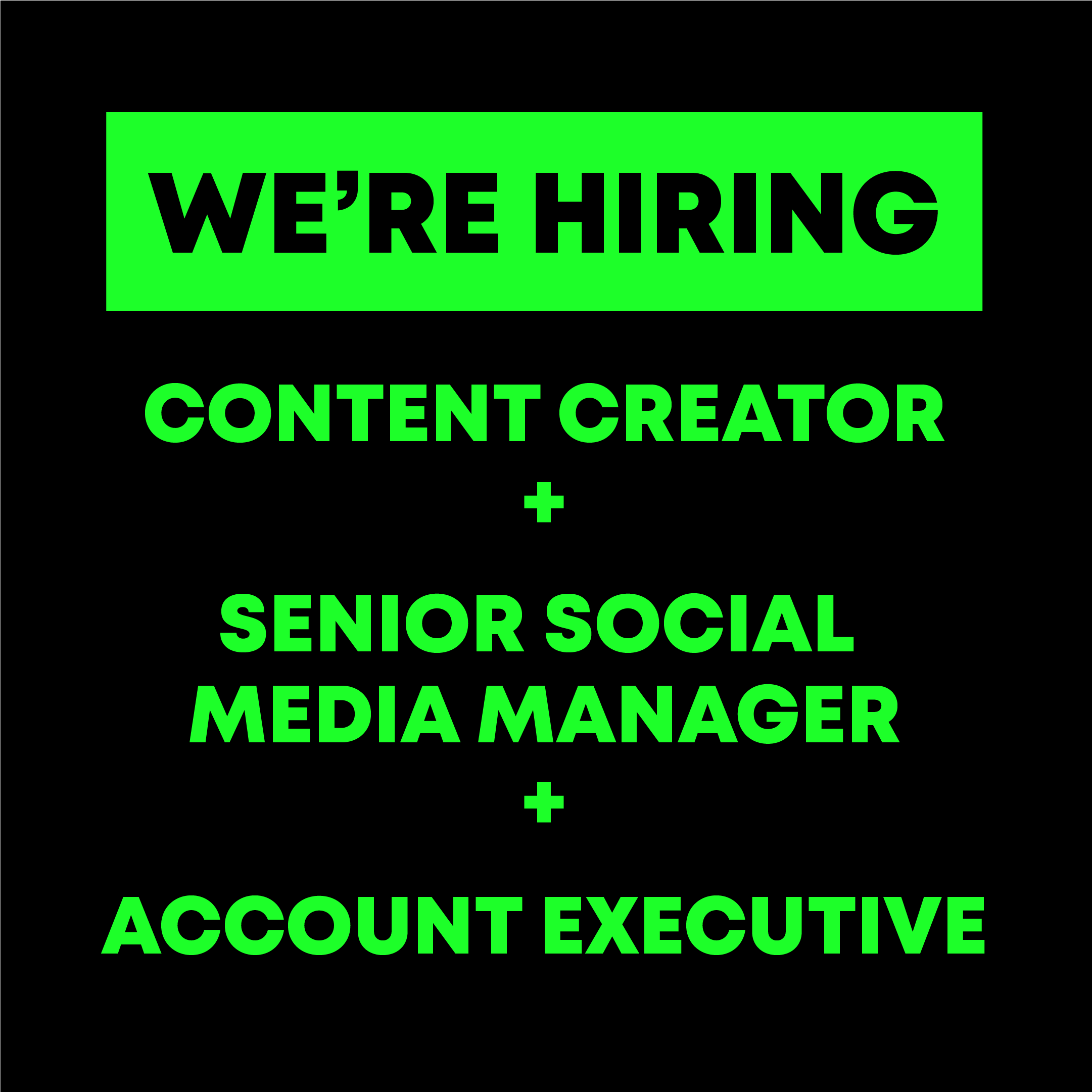 Work With Us.