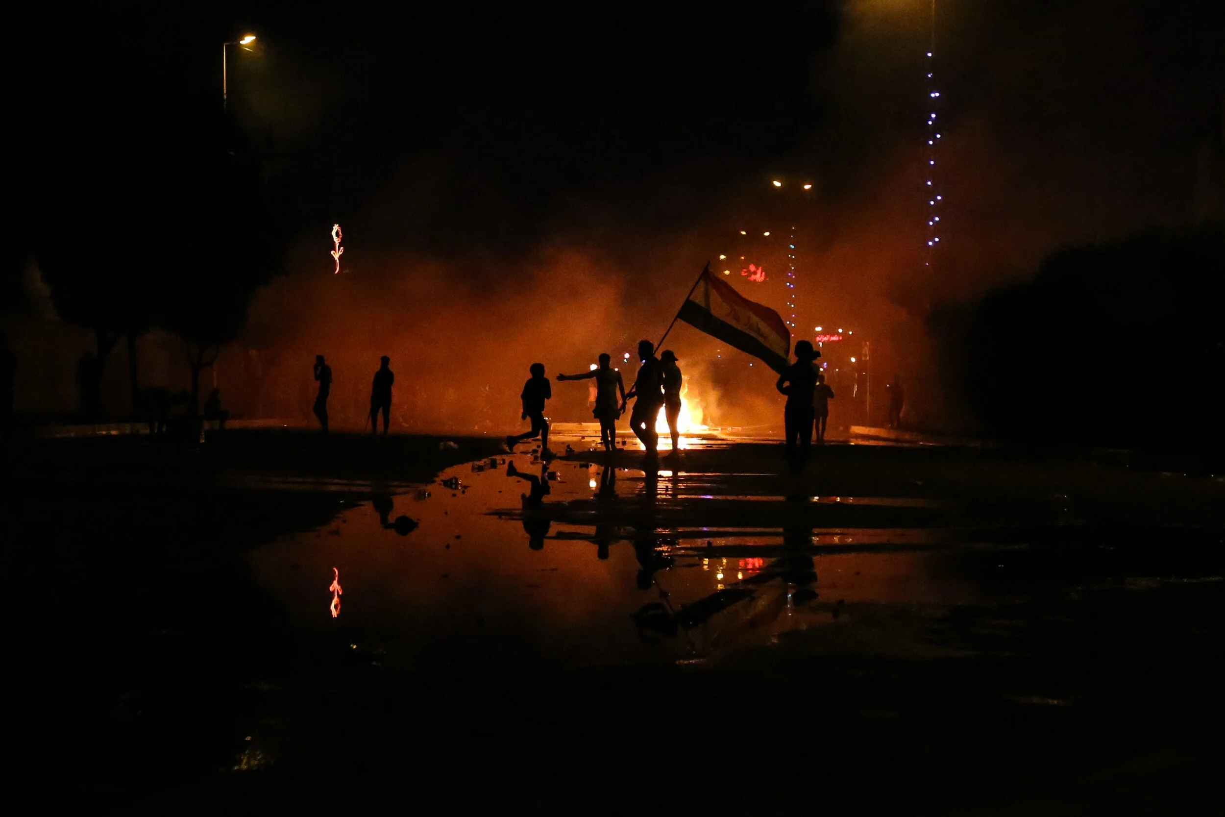   Haider Husseini  “The protests were hard for me, and I think for every photographer… the extreme violence, it was just like a war zone with some moments even worse than the war itself.”  @haider_husseinii&nbsp;  