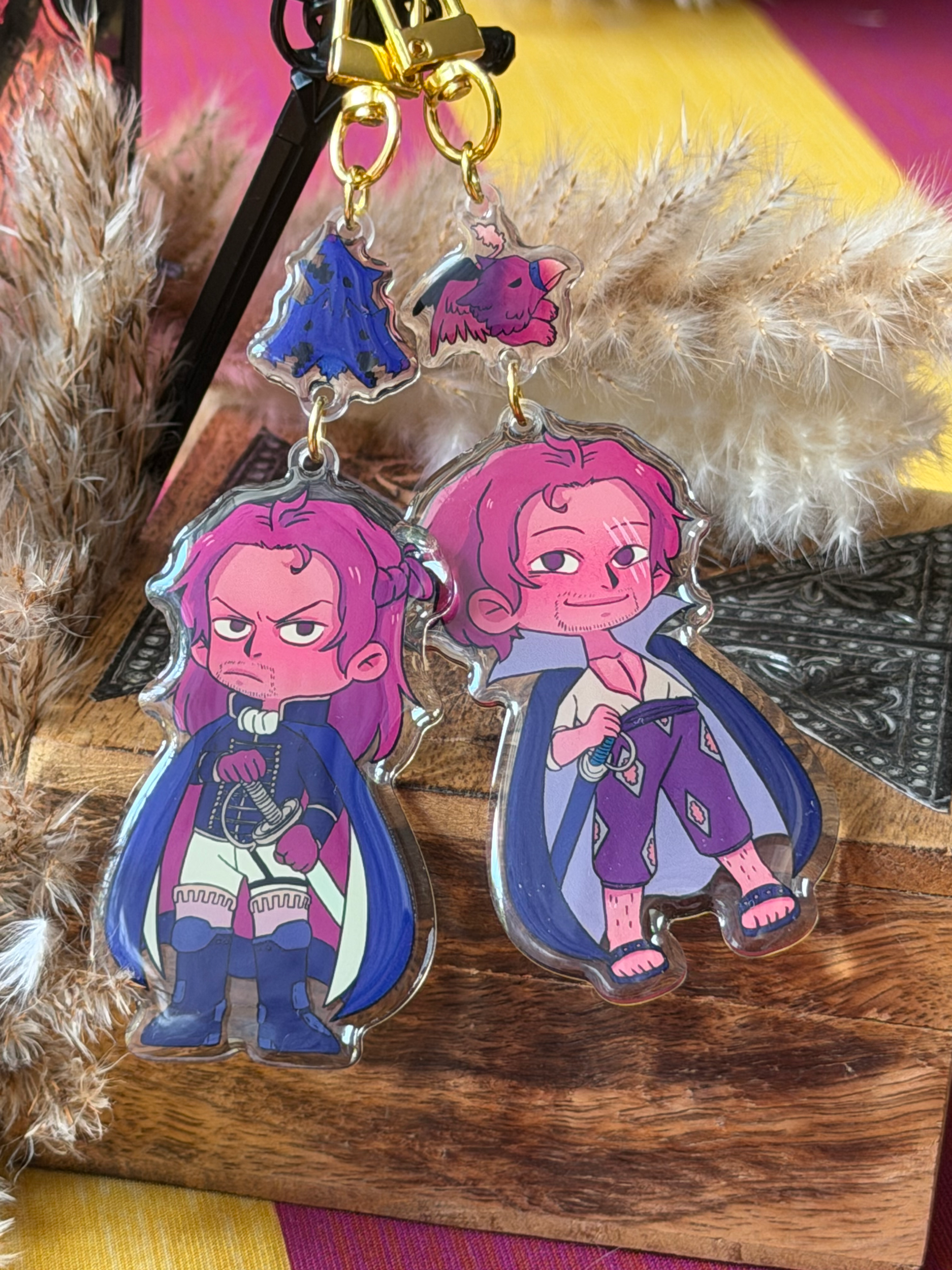 figarland twins - acrylic segment charms