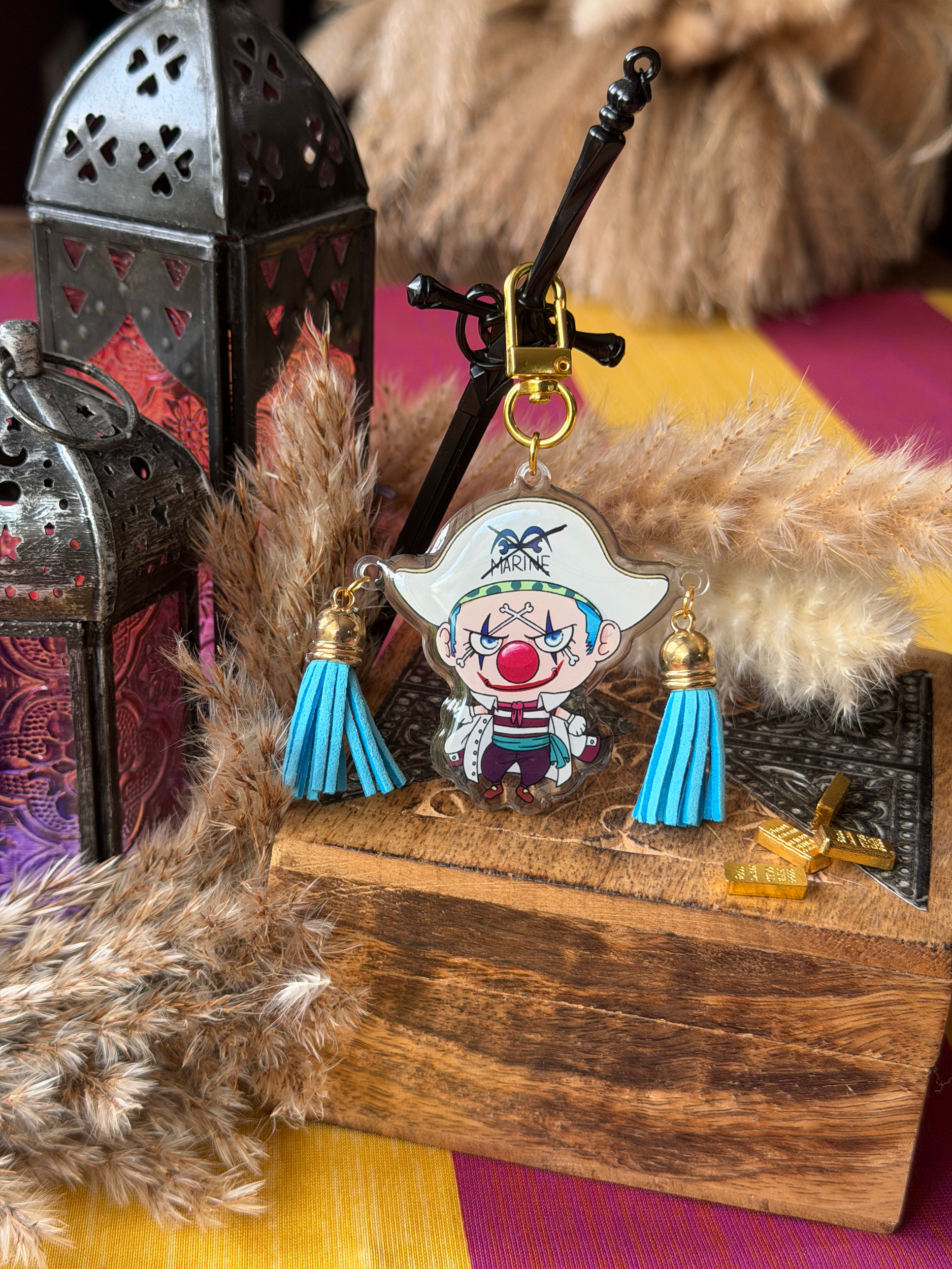 buggy the clown - acrylic charm