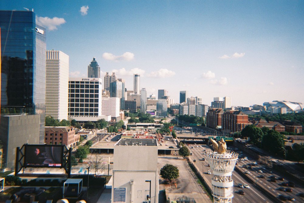  Atlanta 2022 - The view from the roof of my sister’s Midtown apartment. 