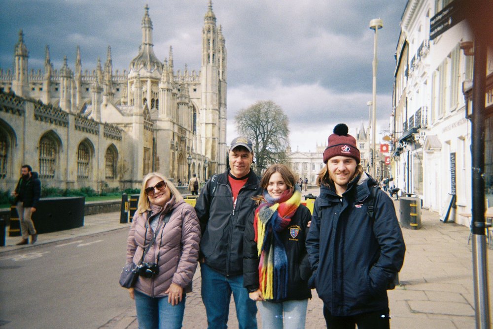  Cambridge UK 2022 - Family pic, visiting my sister who was studying there. 