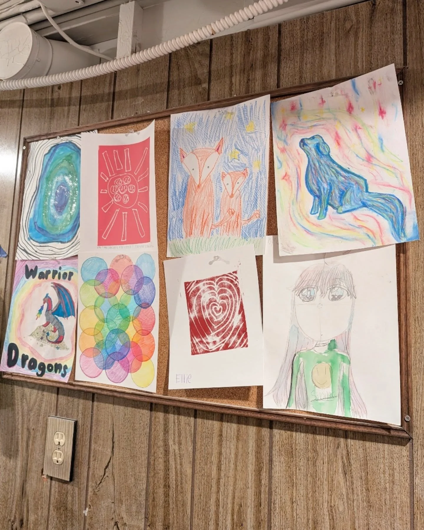 We sure miss our students when they aren't with us at the Academy ☹️ so we hang their art around the studio to help remind us of all the great times we've created together! 🙂