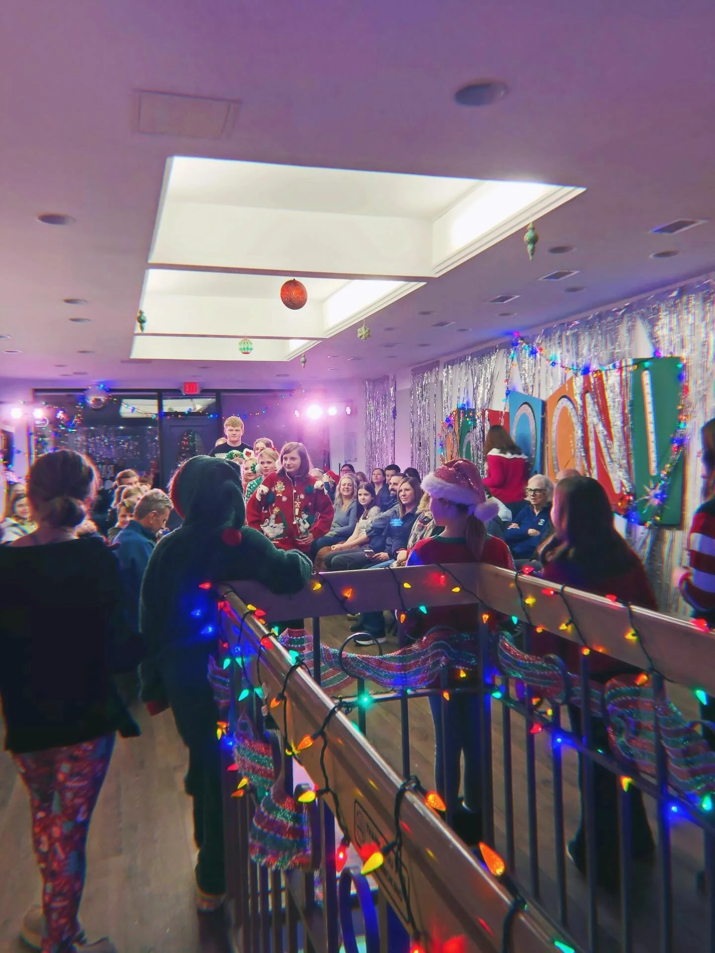 Our little studio filled with so much laughter and joy. 

THE UGLY SEASONAL SWEATER SOIR&Eacute;E continues! Only change to see the show is tonight - a few tickets remain. Tomorrow is sold out!

mcguiganartsacademy.com/show