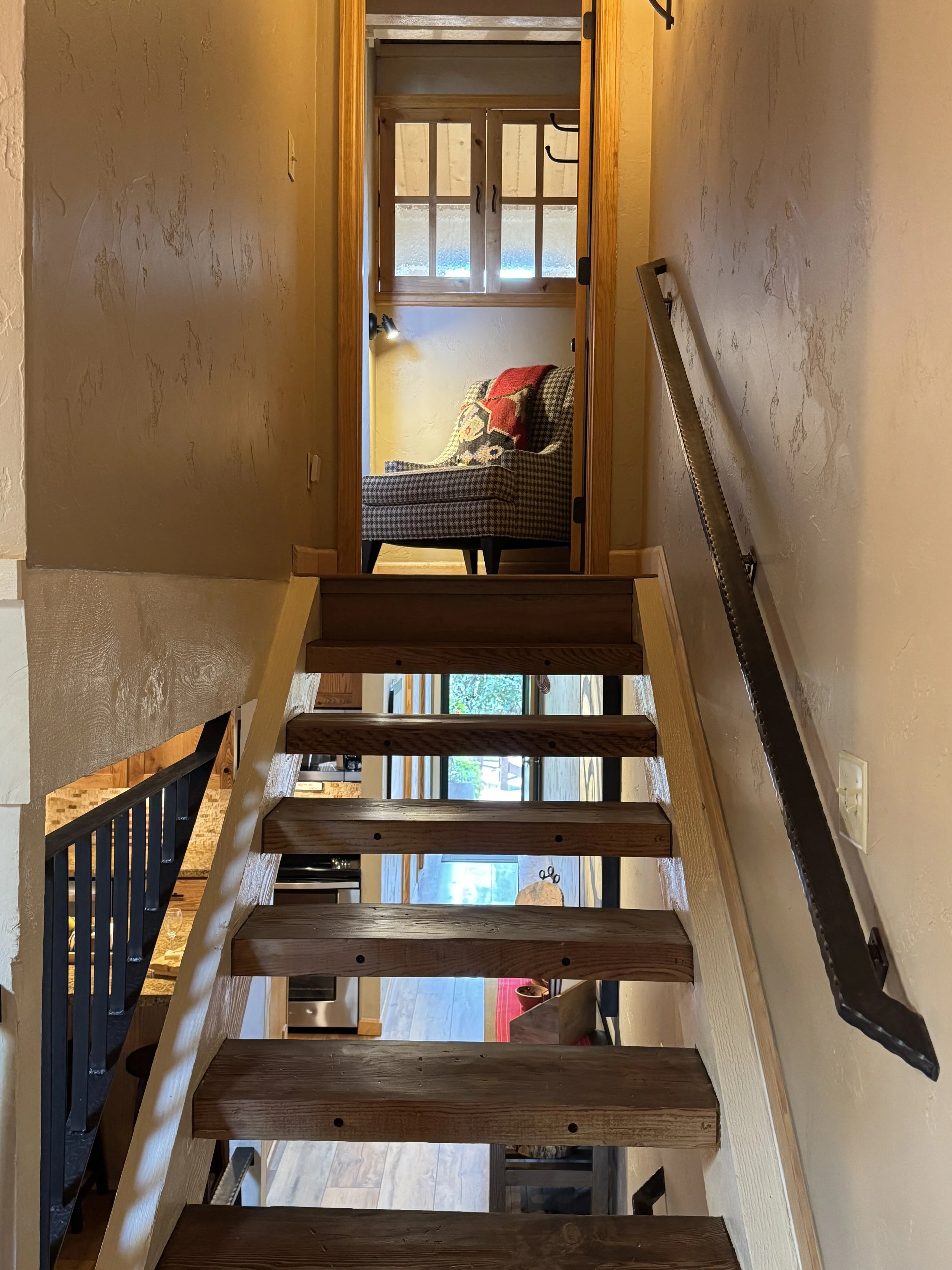 A view from the loft up to the master suite