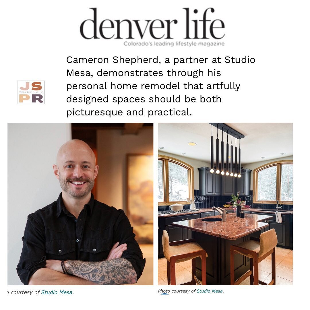 @studio_mesa and @cmshepherd in this months issue of Denver Life! Just the first of many press pieces to come for this incredibly talented design firm located here in Colorado, and also California! 🥂👏
.

.

.

.

.

.

.

#denver #denverinteriors #