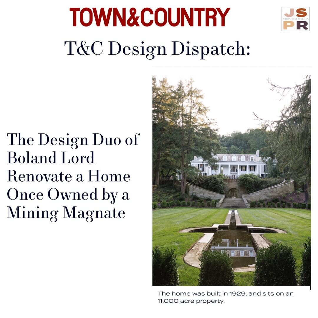 Thank you @townandcountrymag and ✍🏼 @isiahmagsino for featuring @bolandlorddesign in Design Dispatch. ✨ This historic beauty was thoughtfully renovated by Boland Lord with incredible care to detail; the results speak for themselves. Link in bio. 📸: