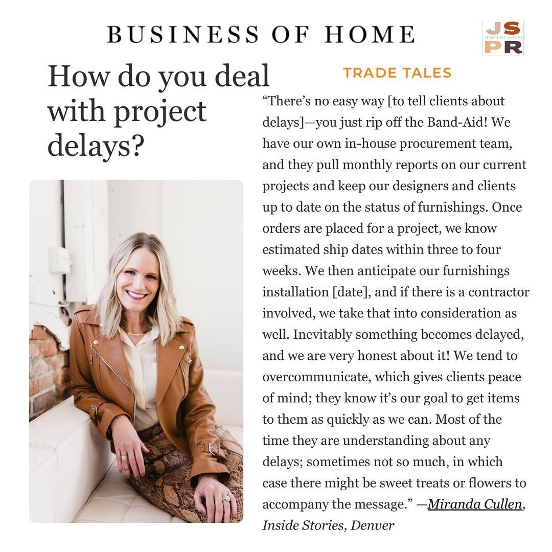 Thank you @businessofhome for including @insidestories_design&rsquo;s @mirandascullen! ✍🏽 @aidan.w.taylor