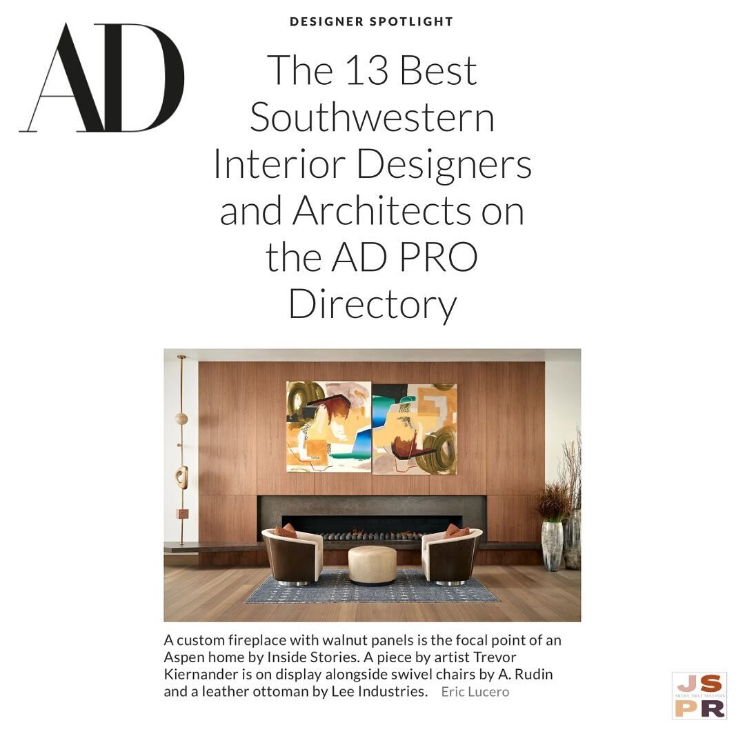 Woo hoo! So excited to share that we have ✌🏼clients on @archdigest and @archdigestpro&rsquo;s list of ✨13 BEST INTERIOR DESIGNERS IN THE SOUTHWEST! ✨ Congratulations to @insidestories_design and @margaritabravo__ and thank you for the love ✍🏼 @stam