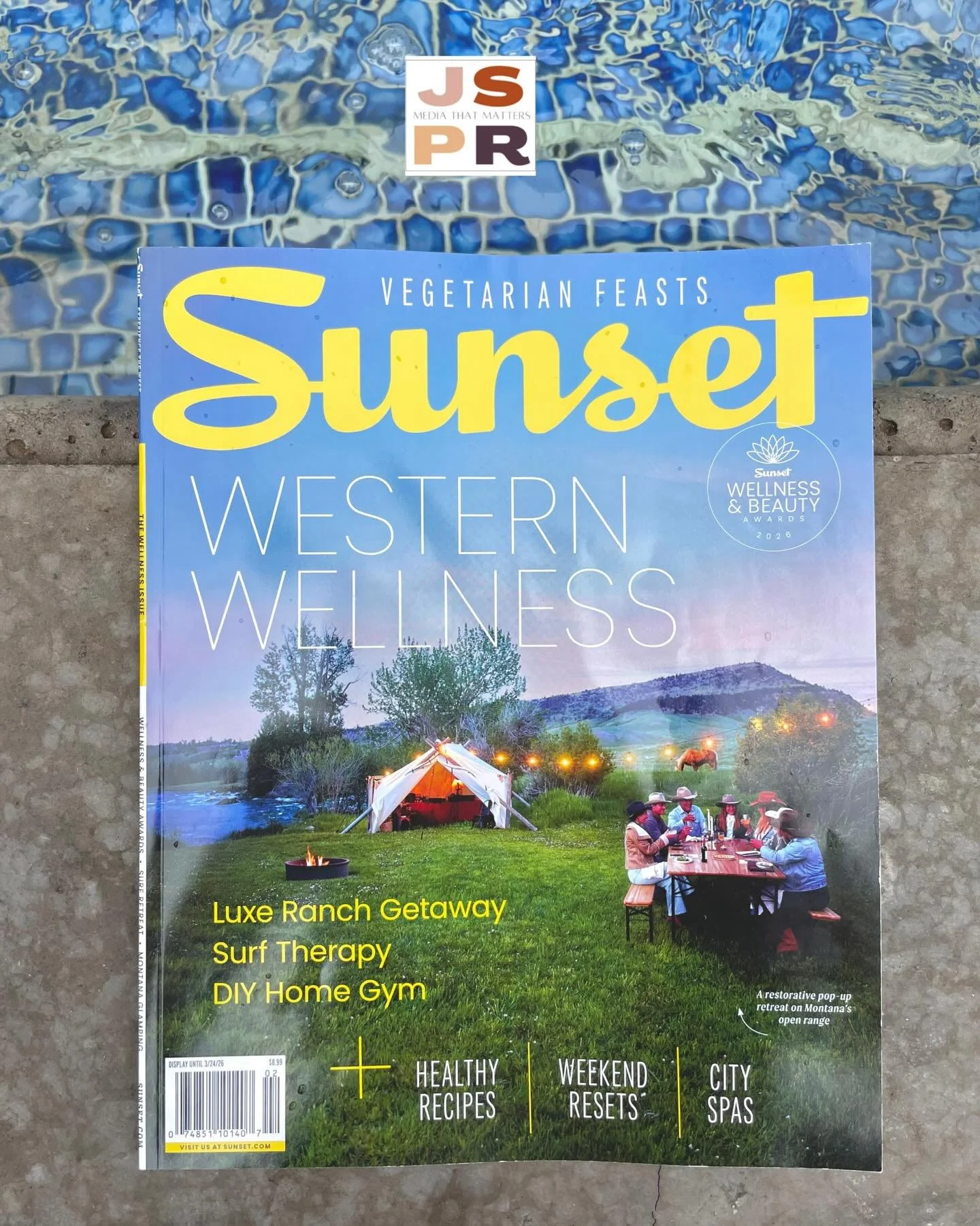 Love how much love this @studio_mesa project is getting &mdash; and well deserved! Thank you @sunsetmag and ✏️ @christinelennonplus2 for this beautiful 3 page spread in your Wellness Issue! 📸 @jkinphotos