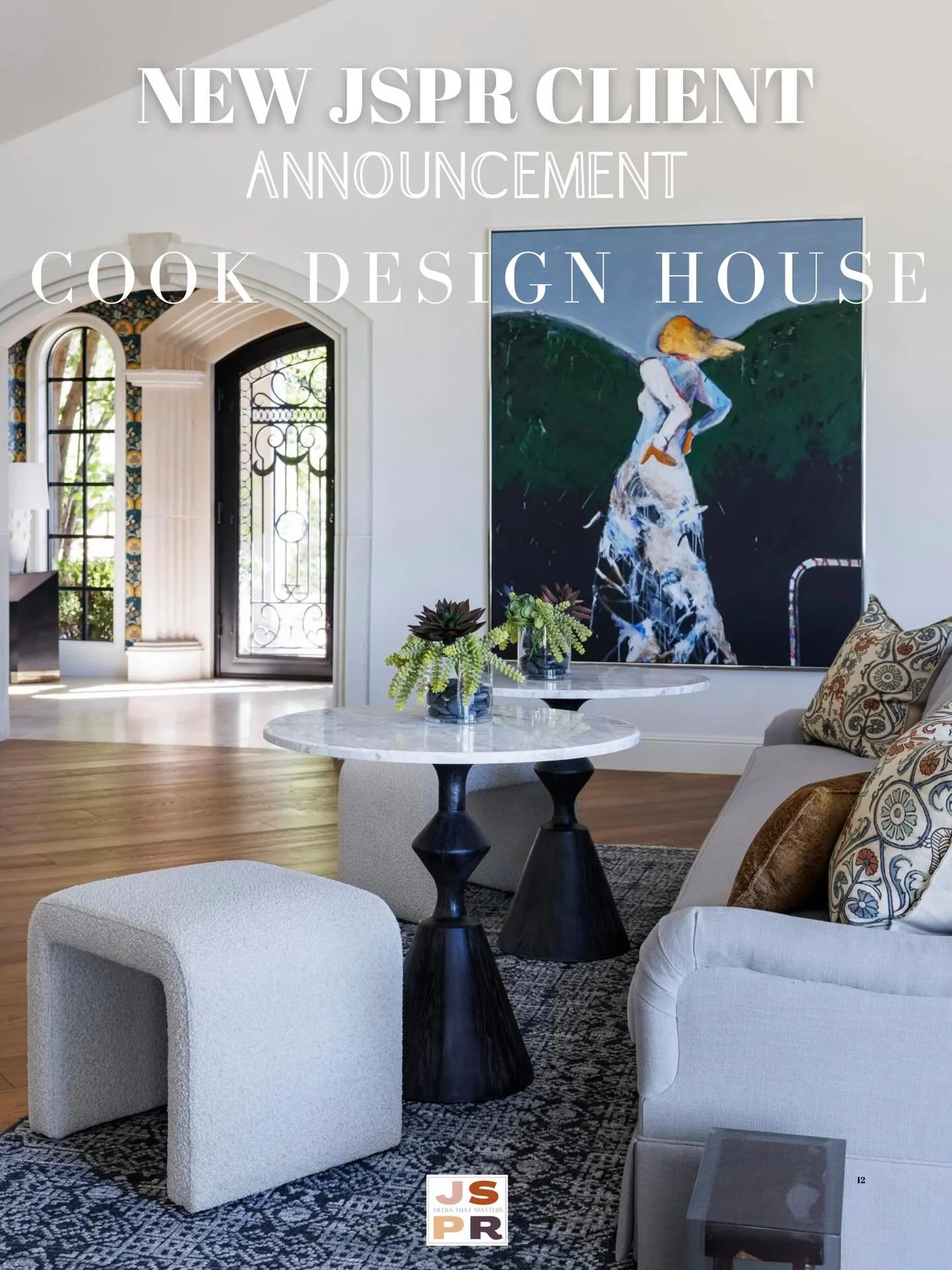 So excited to be adding @cookdesignhouse to the JSPR roster this spring! 🌷Stay tuned for more of their beautiful work. 🥂