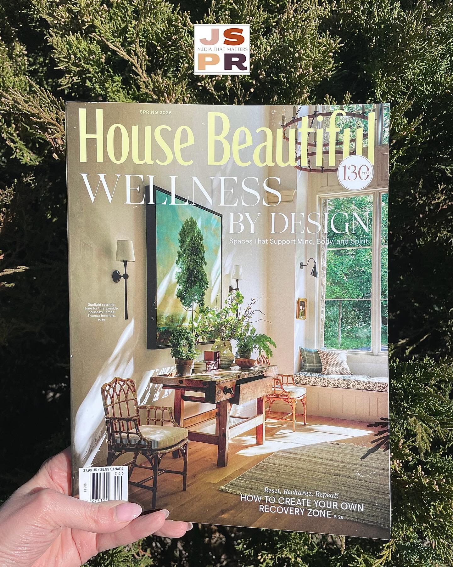 On newsstands now! @housebeautiful Spring Wellness Issue 🌿 featuring @studio_mesa and so many beautiful projects! Run, don&rsquo;t walk, to get your copy!