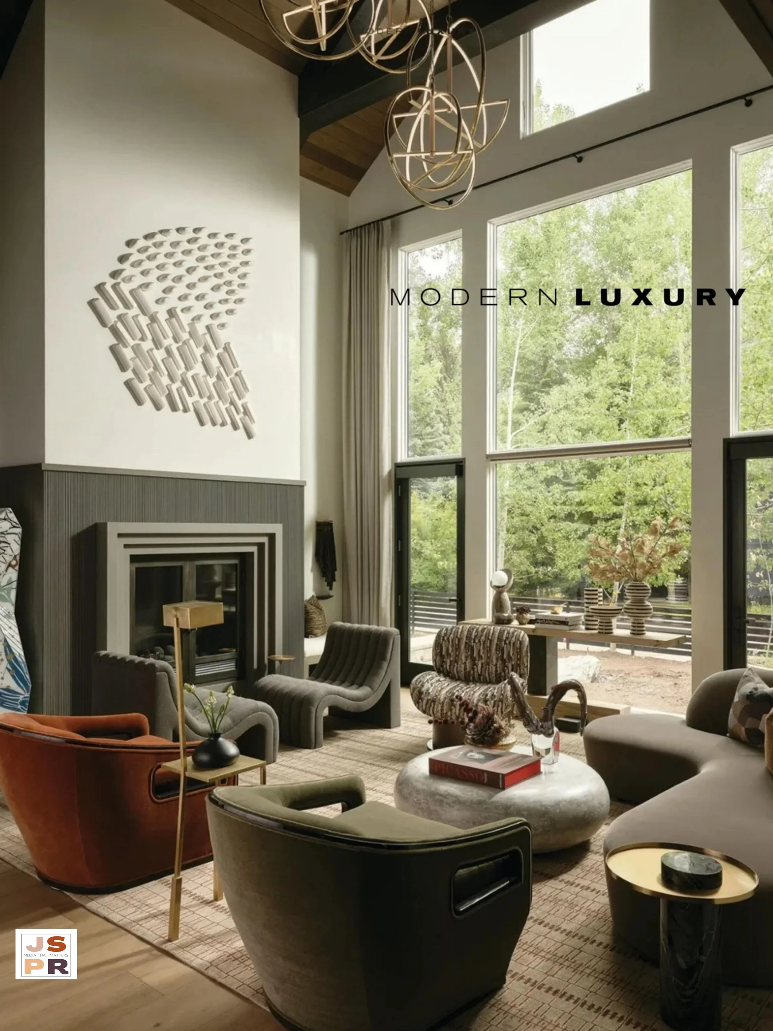 Another print win for May! 🎉 Thank you @modernluxury for featuring this stunning Aspen home and the work of @insidestories_design. Full nine page spread is on newsstands now, and link is in stories 🖤

📸 @ericlucerophoto 
✏️ @michael.mccarthy11