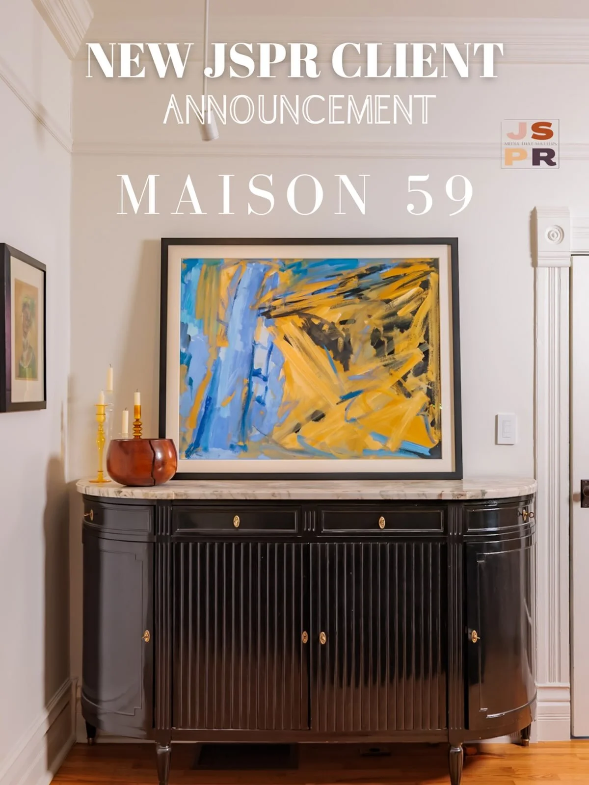 Thrilled to announce that JSPR is now representing @themaison59, a Boulder-based art destination founded by longtime collectors Andy and Anna Bush. Maison 59 offers seasonal releases of works on paper, lithographs, paintings, and photography sourced 