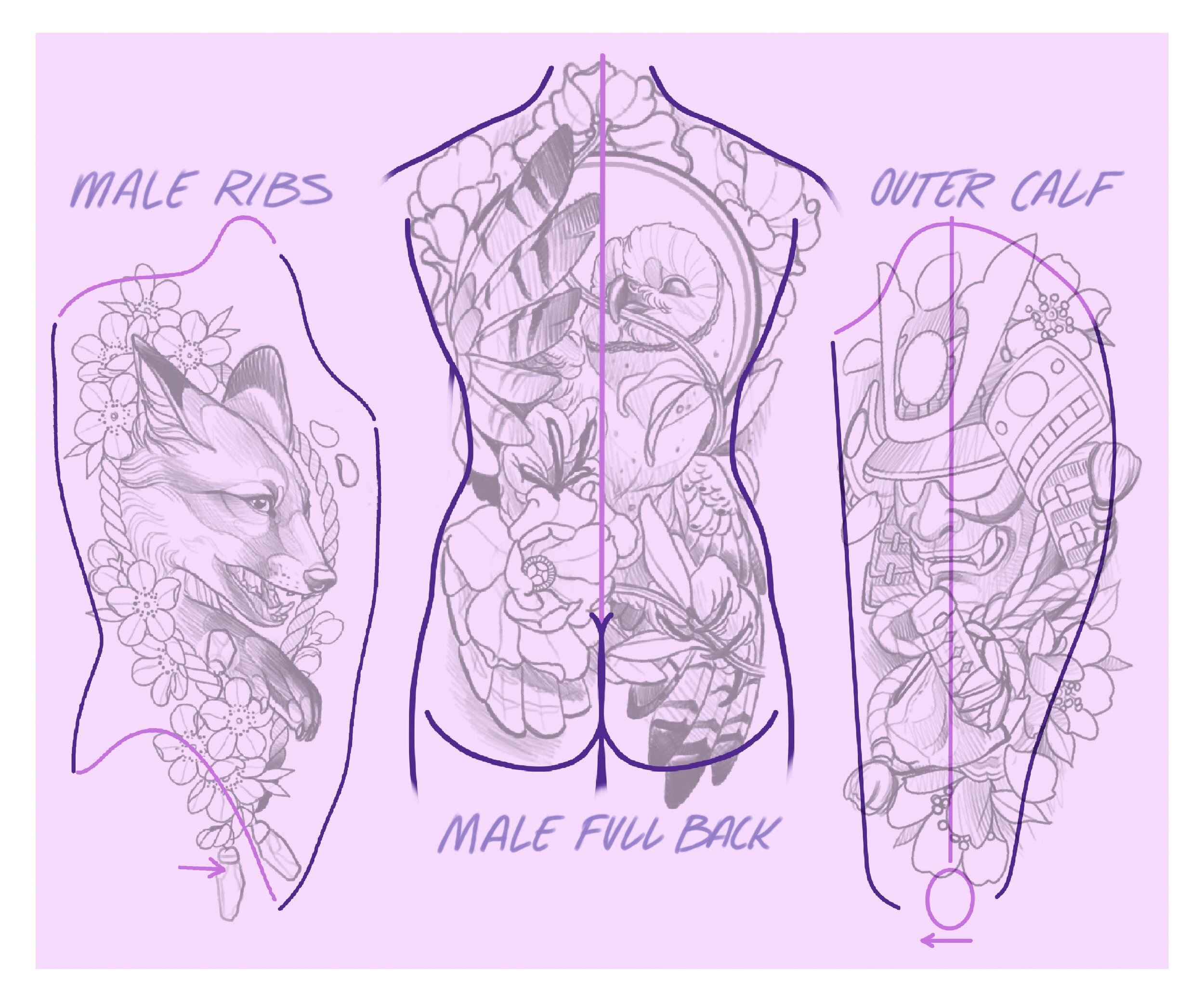 Body Maps | Tattoo Body Reference Guide