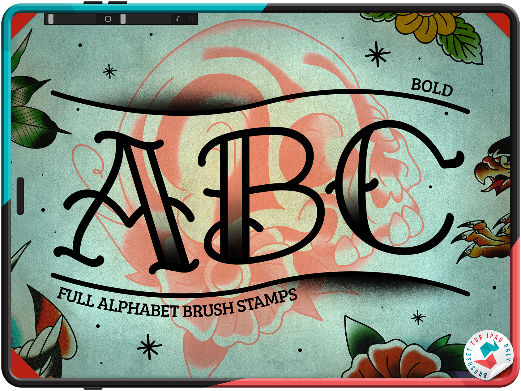 Traditional Tattoo Lettering for Procreate