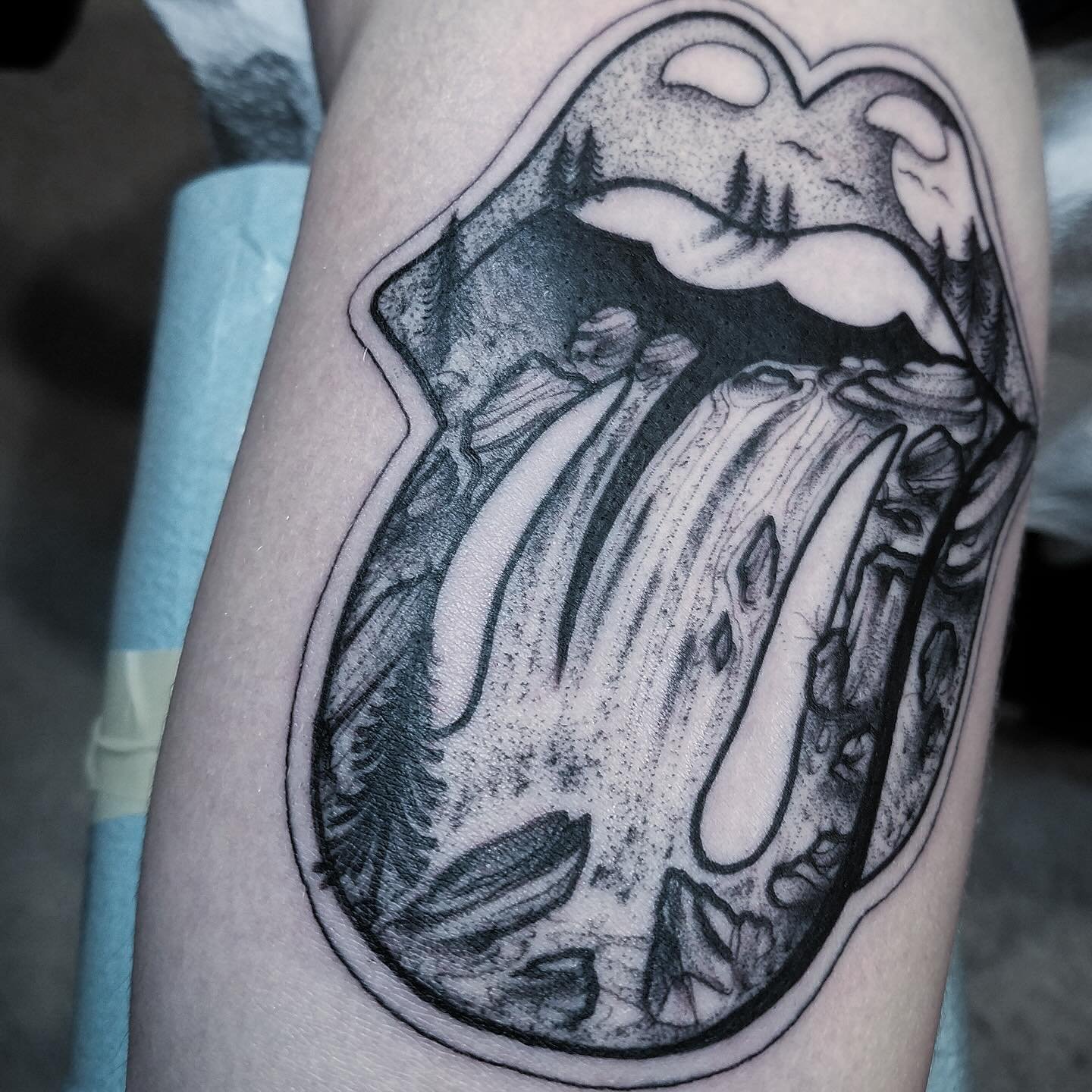 Rolling Stones and waterfalls. @therollingstones