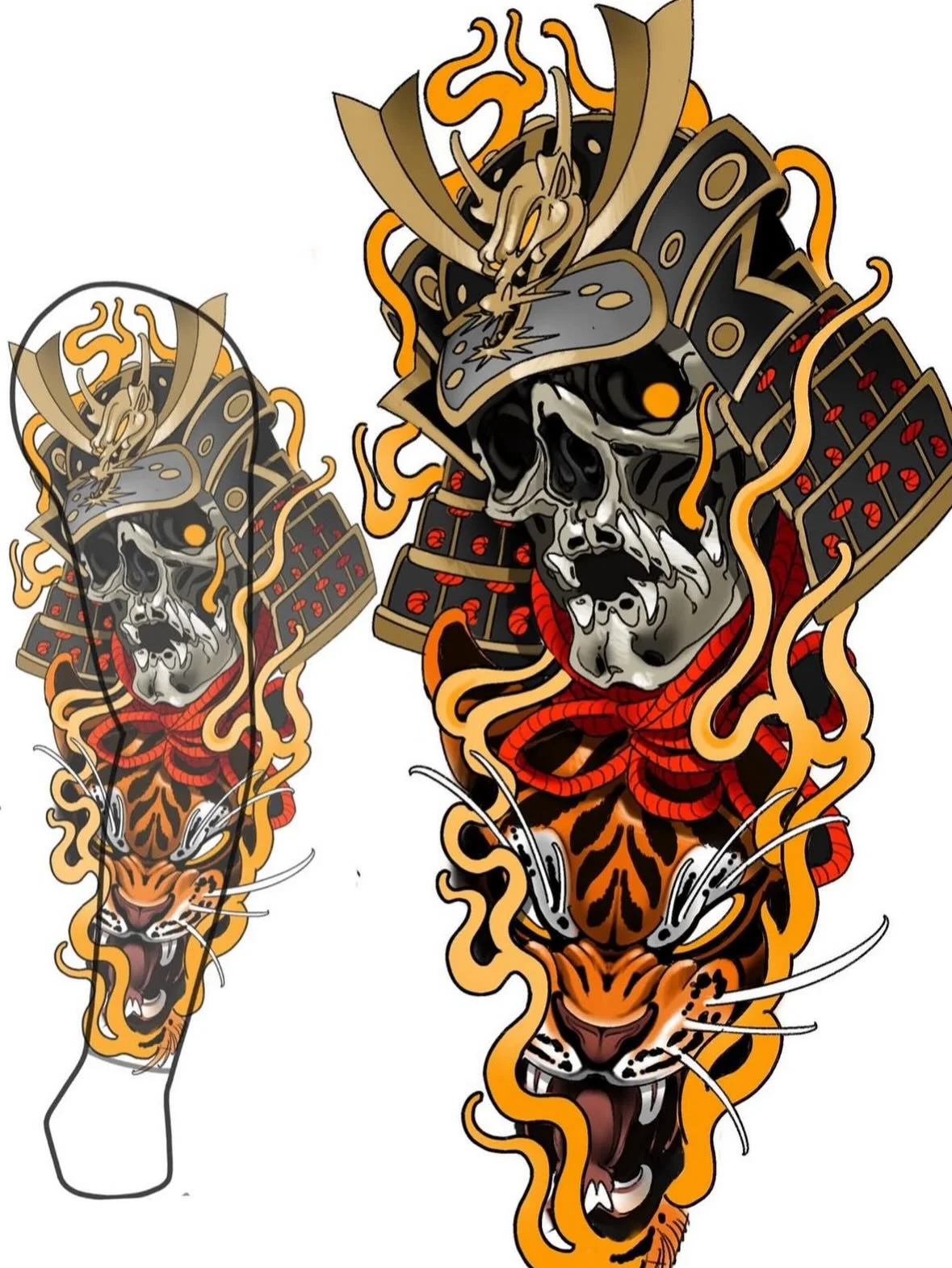 Swipe to see more tattoo concepts by @daniil_kalyaev 🔥
&bull;
Explore all body templates, Procreate brushes &amp; eBooks at TattooSpace.Com. 

Use the code &lsquo;BLOOM40&rsquo; at checkout for 40% off your entire order! 🔗
&bull;
#tattoospaceco #pr