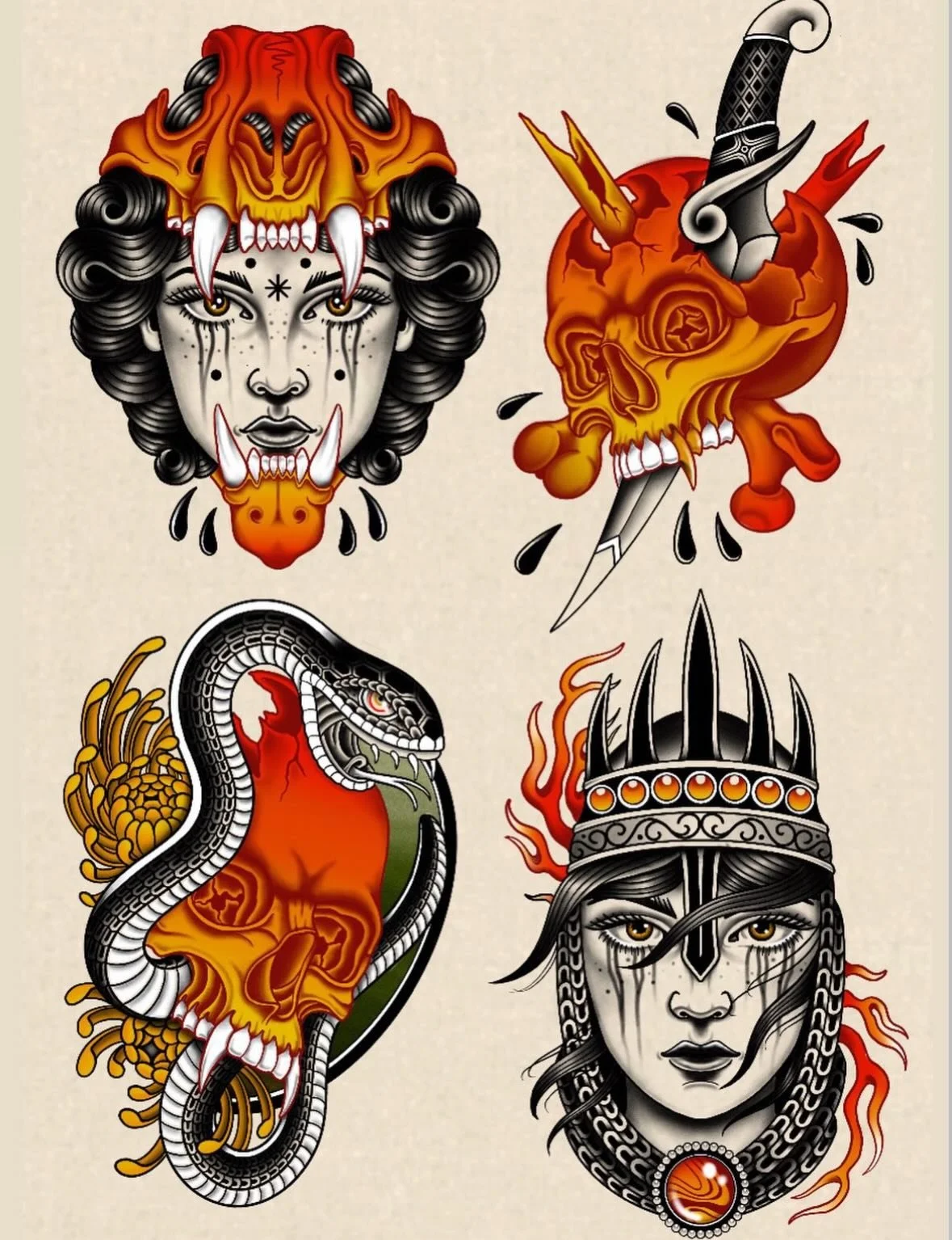 Which is your favorite? 🔥
&bull;
Artist ➡️ @yur.da.sells.blackwork