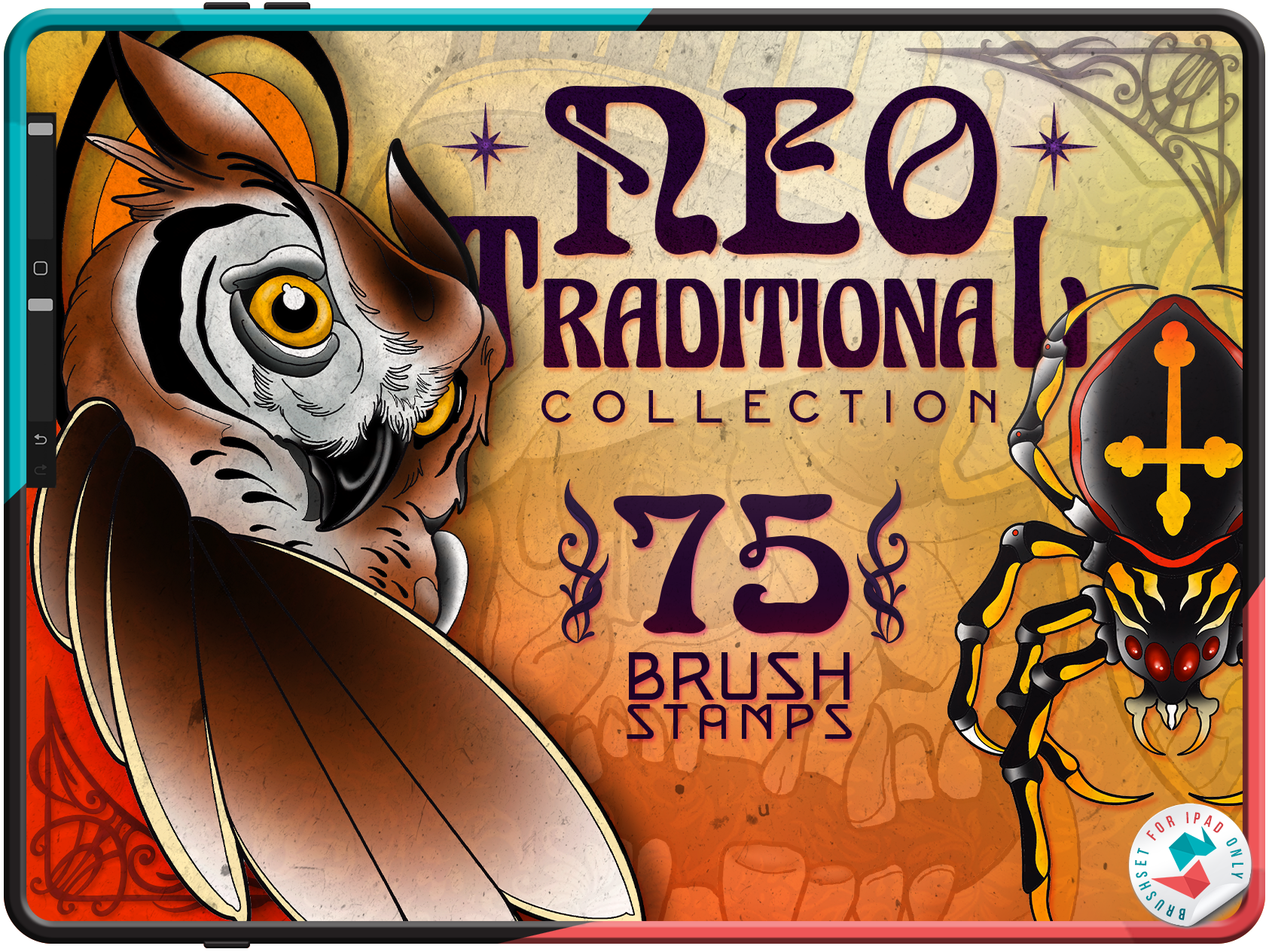 Neo Traditional Tattoo Flash – 75 Ready-to-Tattoo Procreate Designs for ...