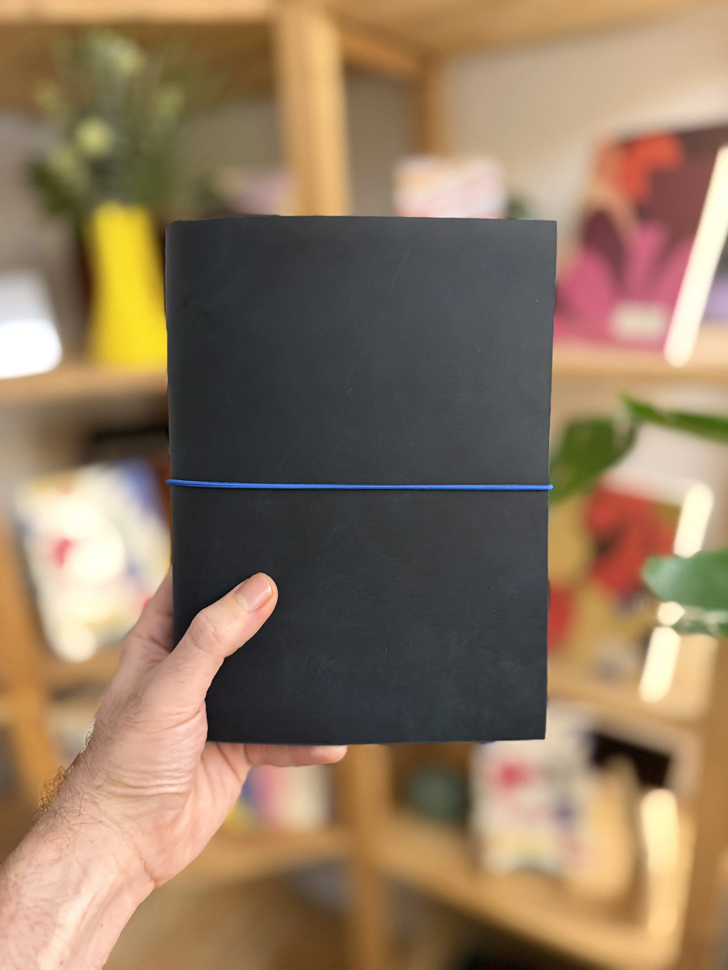 BIFOLD Leather Journal Cover / Crazy Horse 2 - 2.2 mm / A & B Sizes!