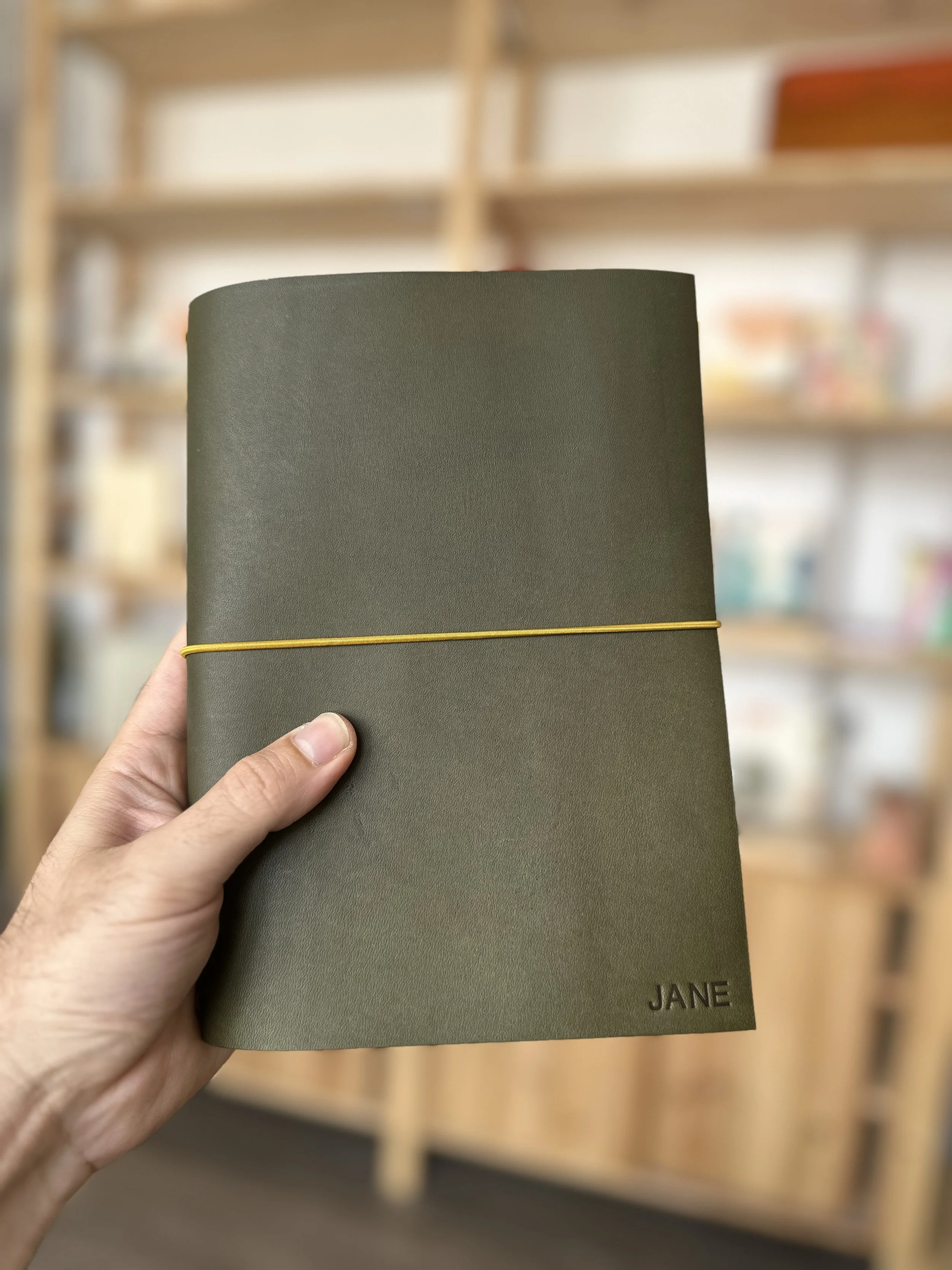 Personalised Leather Journal Cover B5 - B6 - B6 Slim / Buttero Leather - Color Series