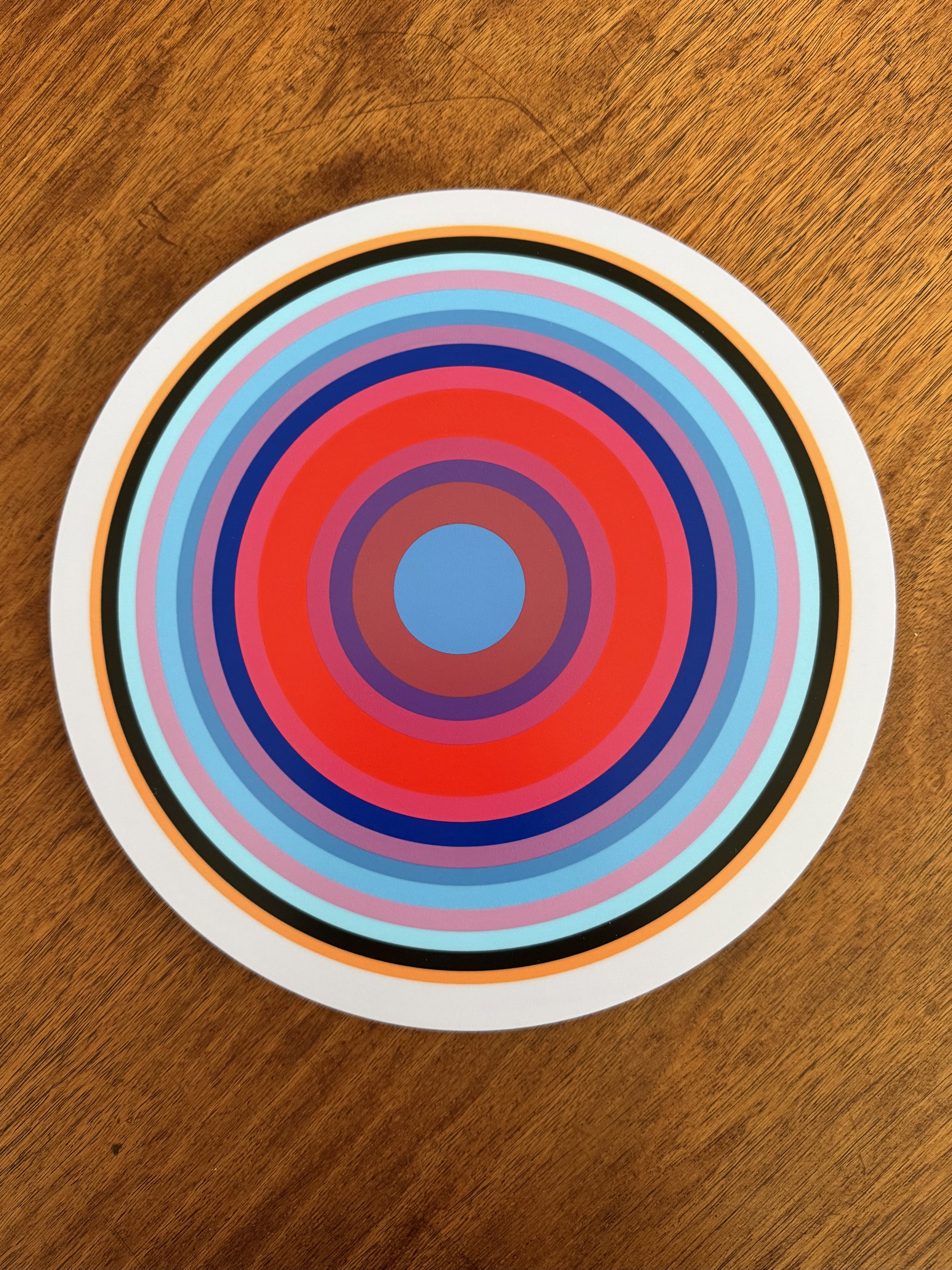 Linking Lu, 100 Melodies of Solitude, No. 178,  2020, archival print on metal, 10" diameter, Gift of the artist , MFA Hoffberger '11