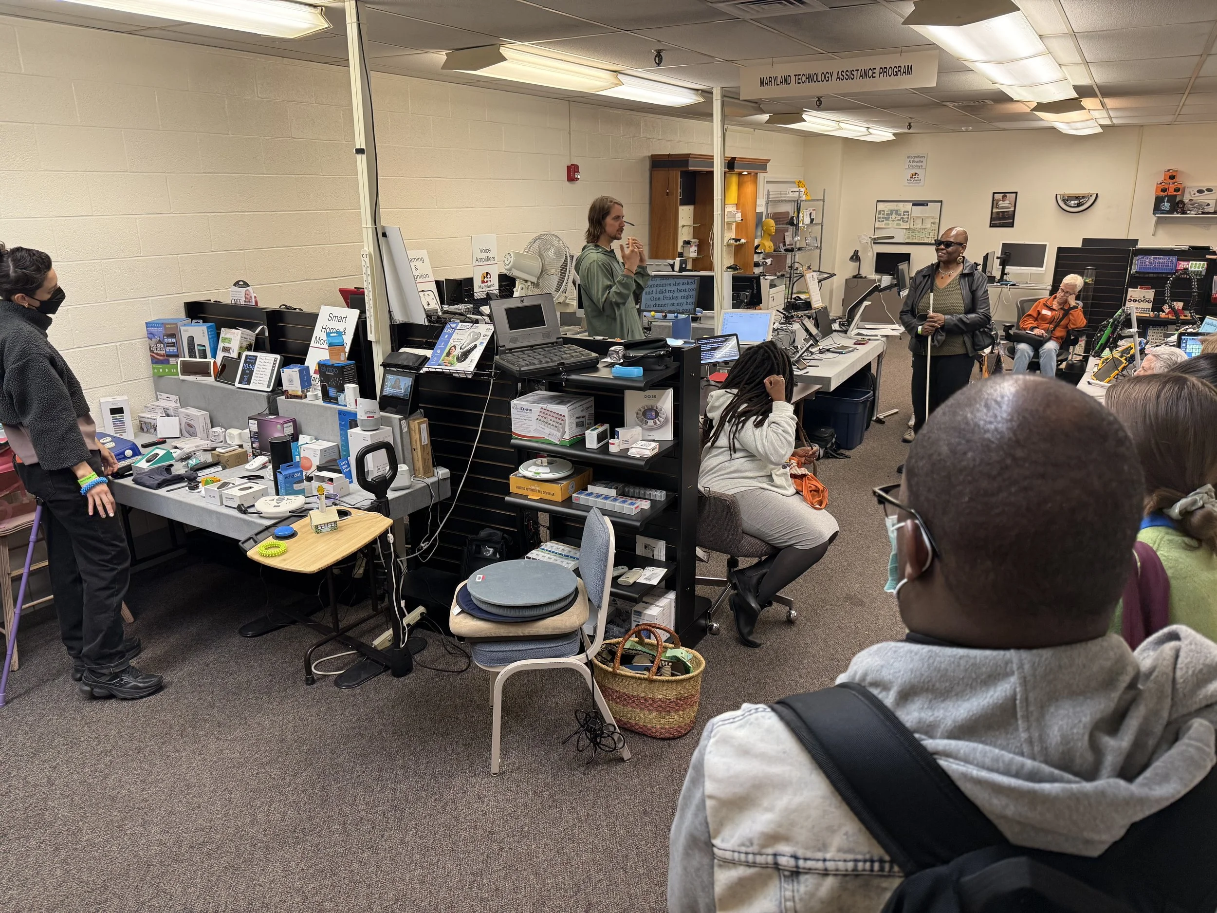 Field trip to MDTAP (MD Dept of Disabilities' Assistive Technology Program)
