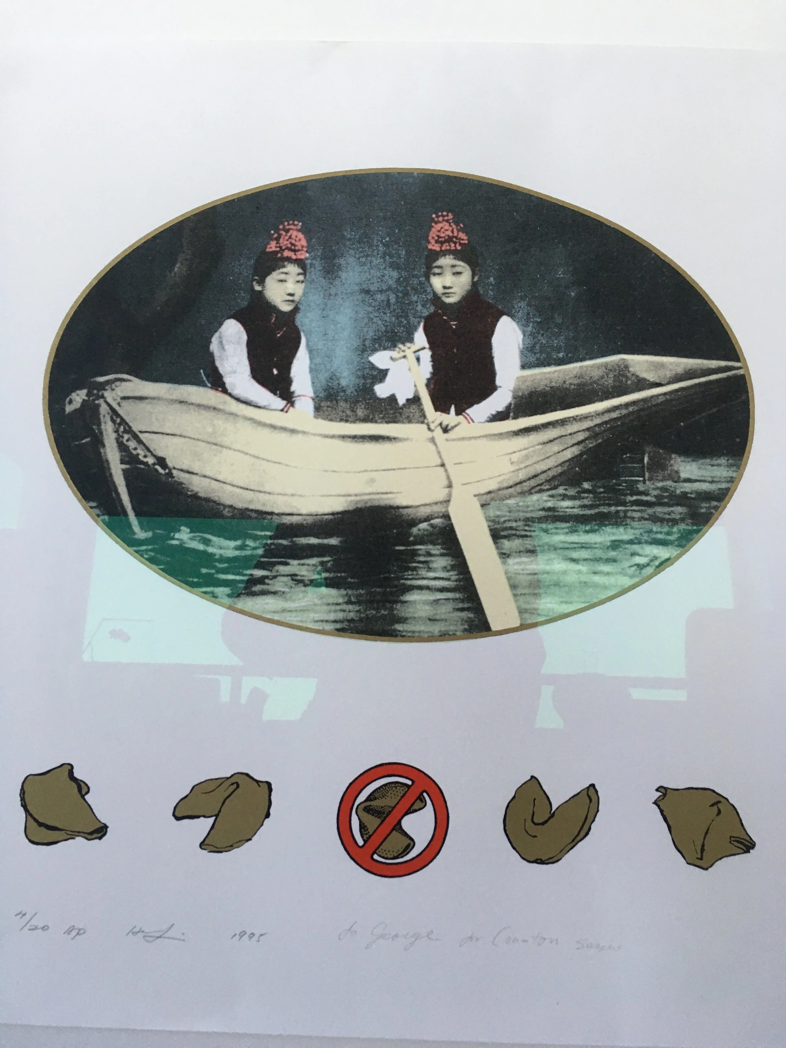 Hung Liu (1948-2021), 1995,
Print, 4/20 AP, 21 x 21, Pyramid Atlantic Press,
1995, (signed “for George for the Canton Series”, (The Contemporary),Gift from artist