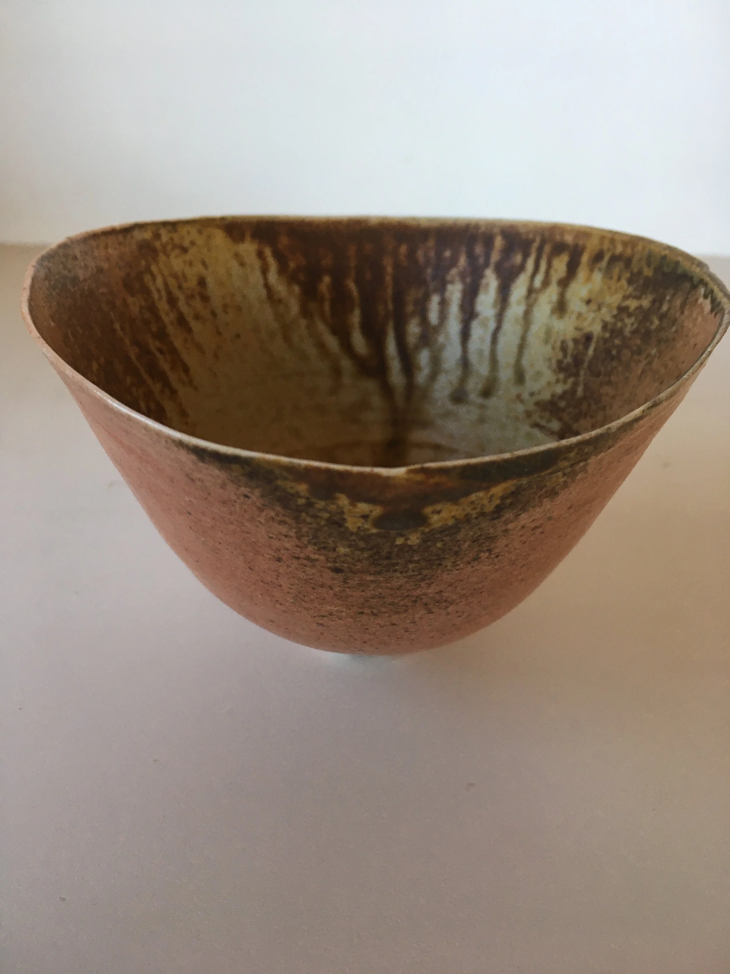 Mary Roehm,
Bowl,
2 x 3 ½ x 3 1/2,
Porcelain, wood-fired