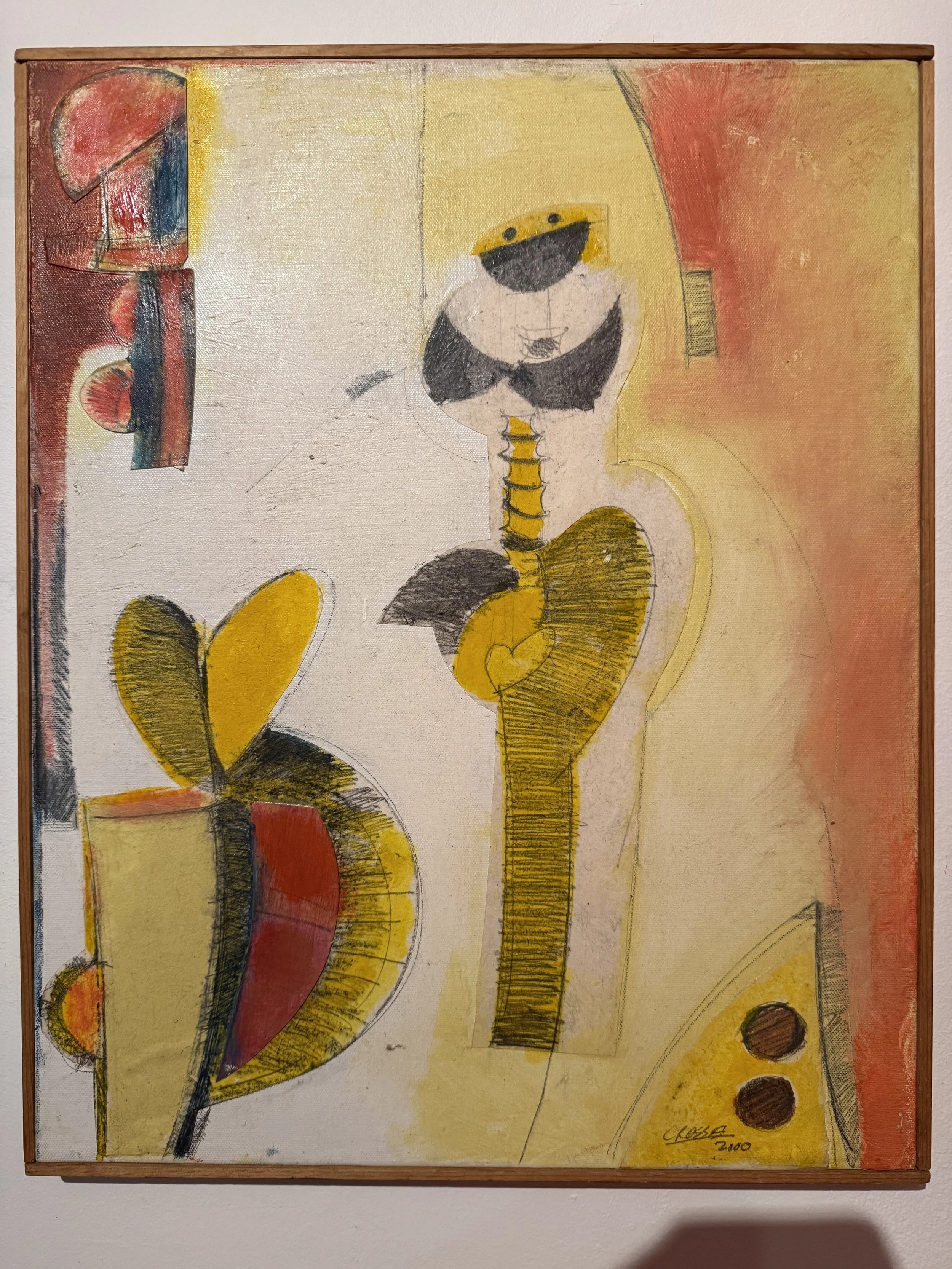 Roy Crosse (1945-2014), Untitled, 2013, pastel and graphite on canvas, 20 x 16