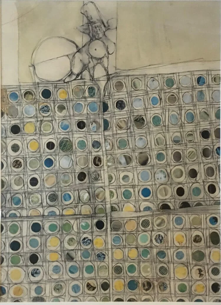 Keith Martin (1911-1983), Collage and pencil on paper