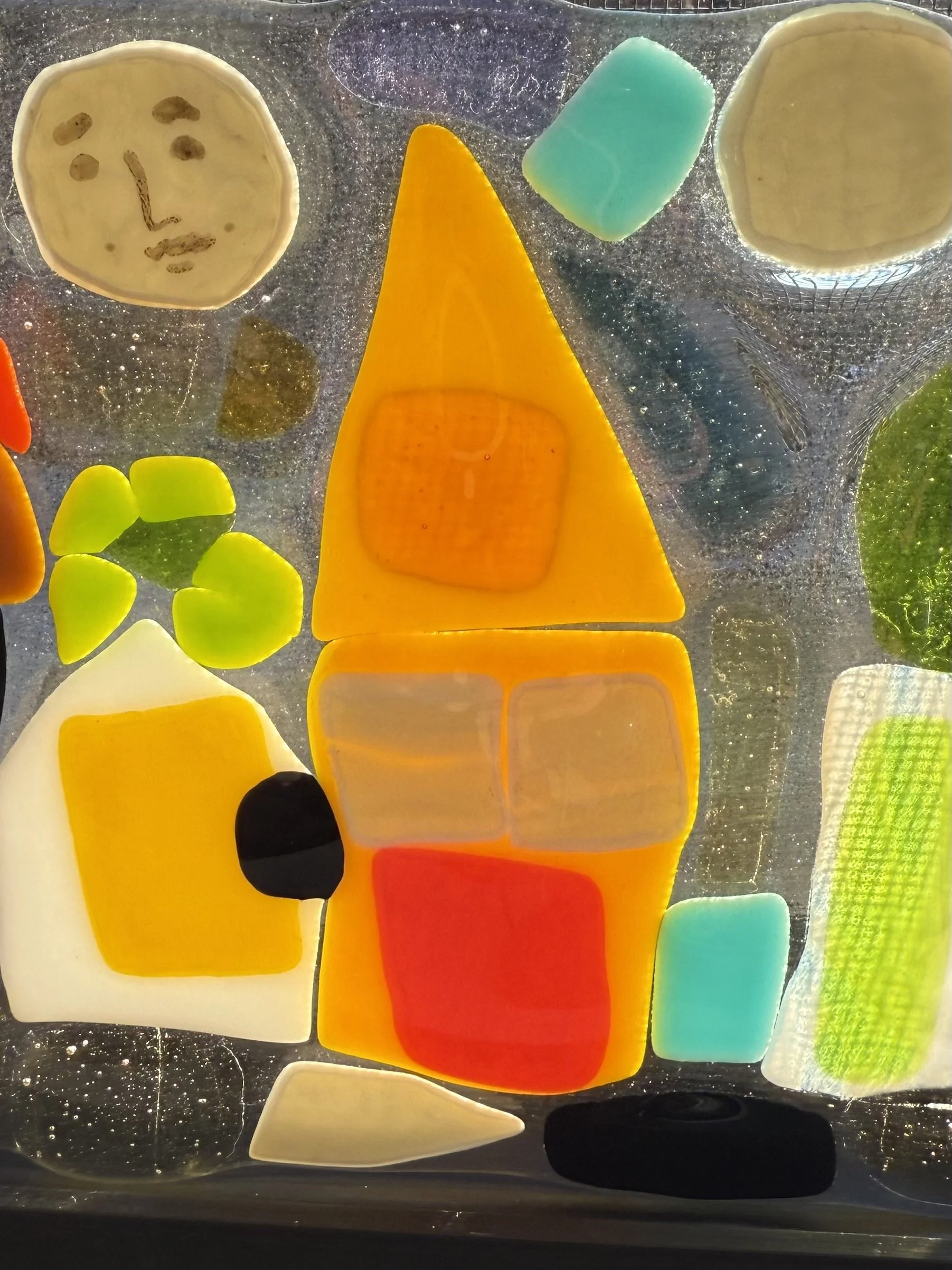 Will Sandstedt, Untitled, 2021, fused glass, 6 x 6, exhibited  2024 Art in the Round, VisArts artist