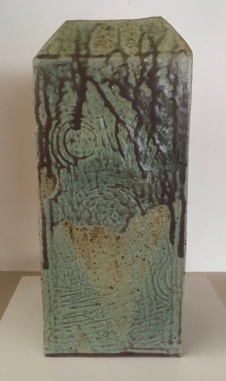 Yeonsoo Kim, Vase, 5 x 5 x12, Stoneware, 2010, Created during residency at Baltimore Clayworks, Gift from artist